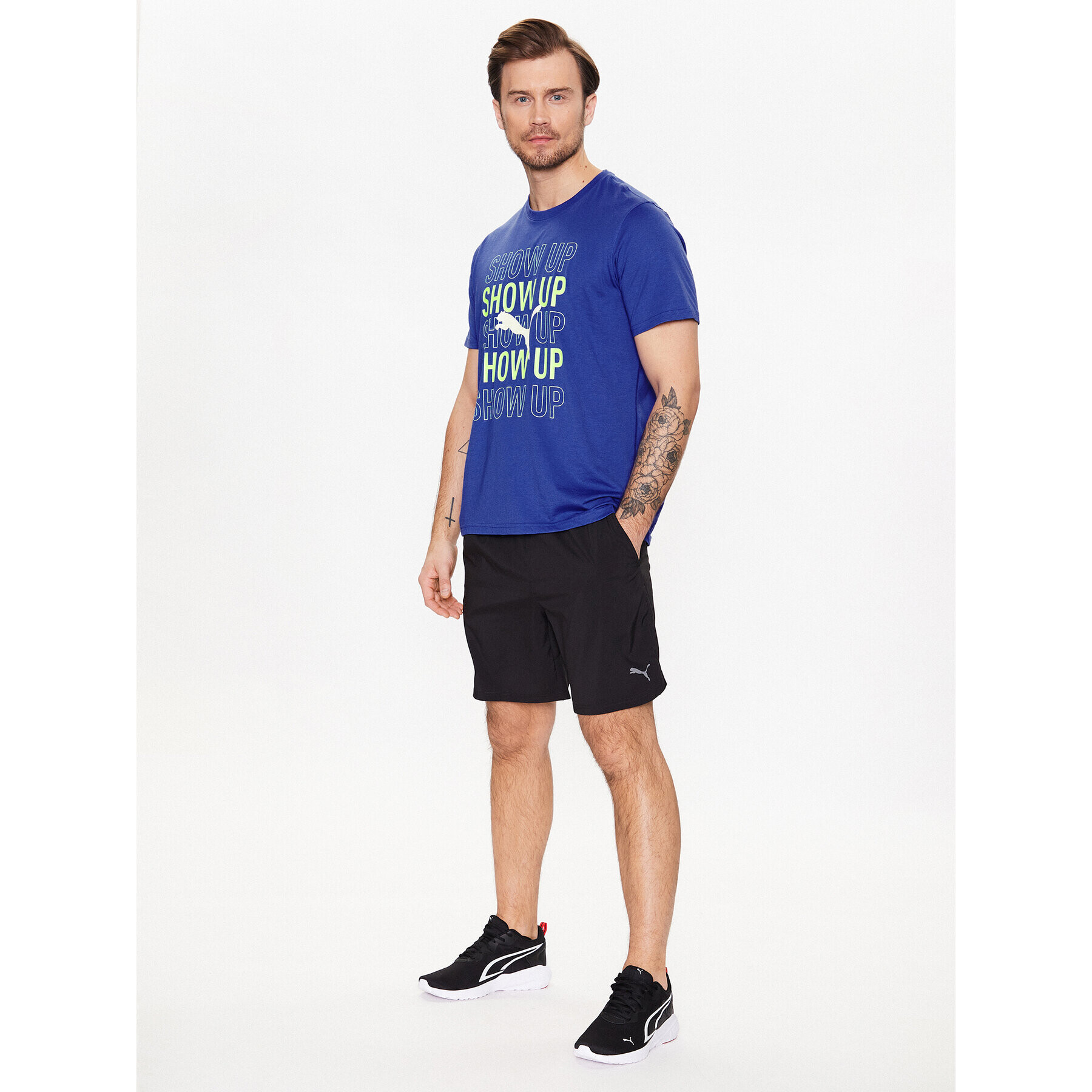 Puma Тишърт Performance Running 523240 Син Regular Fit - Pepit.bg