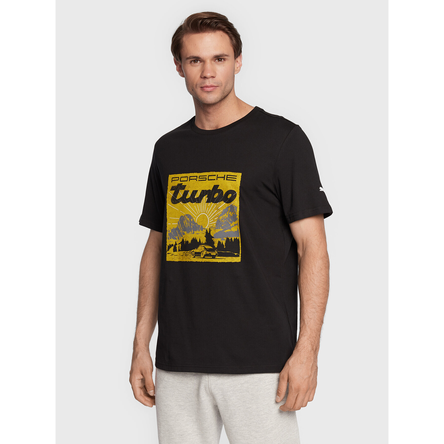 Puma Тишърт Pl Graphic 534832 Черен Regular Fit - Pepit.bg