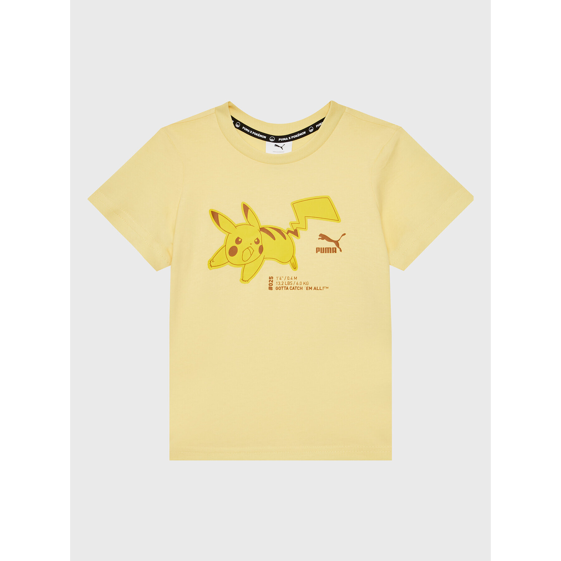 Puma Тишърт Pokemon 536429 Жълт Regular Fit - Pepit.bg