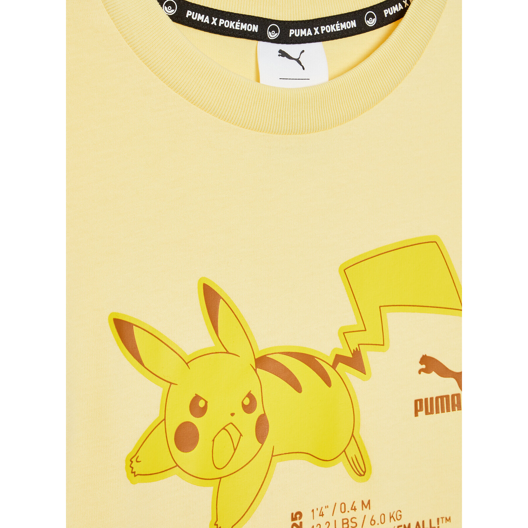 Puma Тишърт Pokemon 536429 Жълт Regular Fit - Pepit.bg