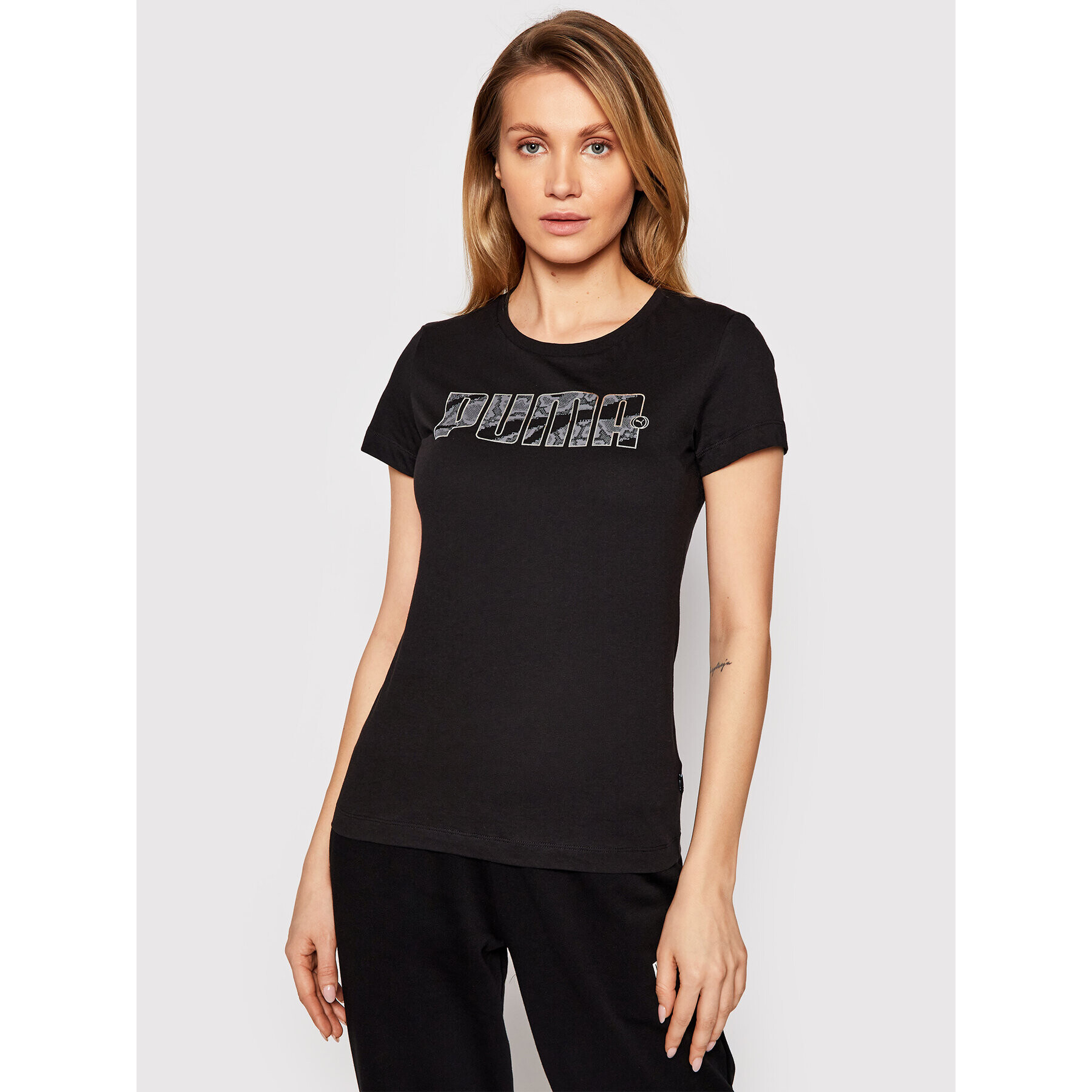 Puma Тишърт Rebel Graphic 585736 Черен Regular Fit - Pepit.bg