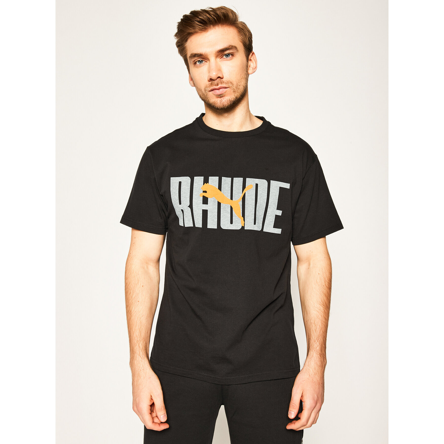 Puma Тишърт Rhude Graphic 596757 Черен Regular Fit - Pepit.bg