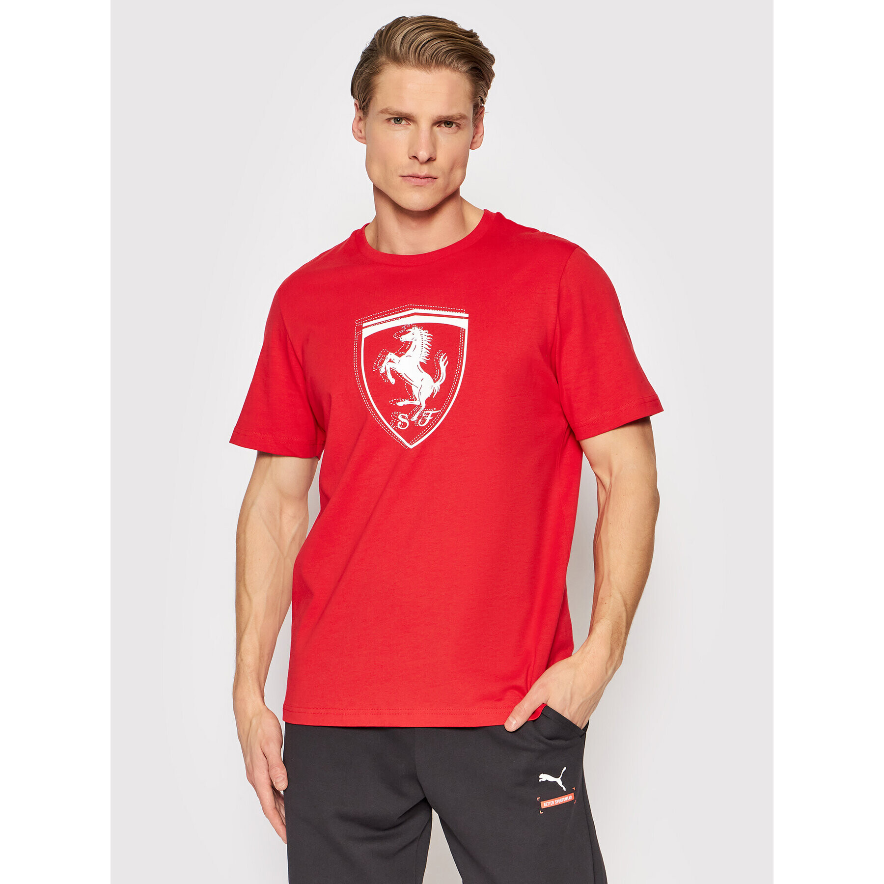 Puma Тишърт Scuderia Ferrari Race 533752 Червен Regular Fit - Pepit.bg