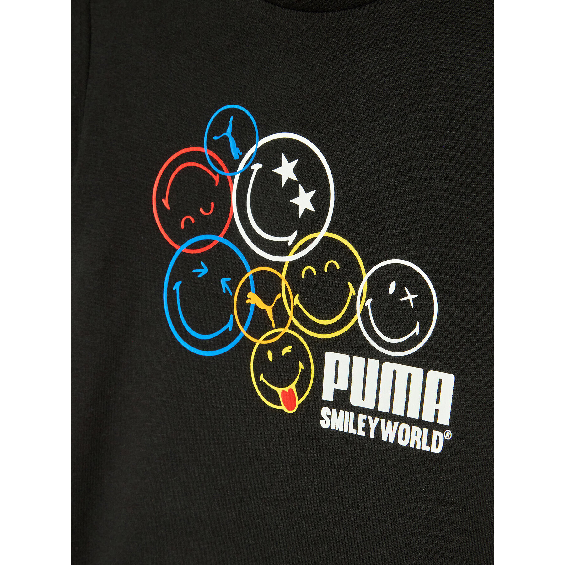 Puma Тишърт SMILEY WORLD 846970 Черен Regular Fit - Pepit.bg