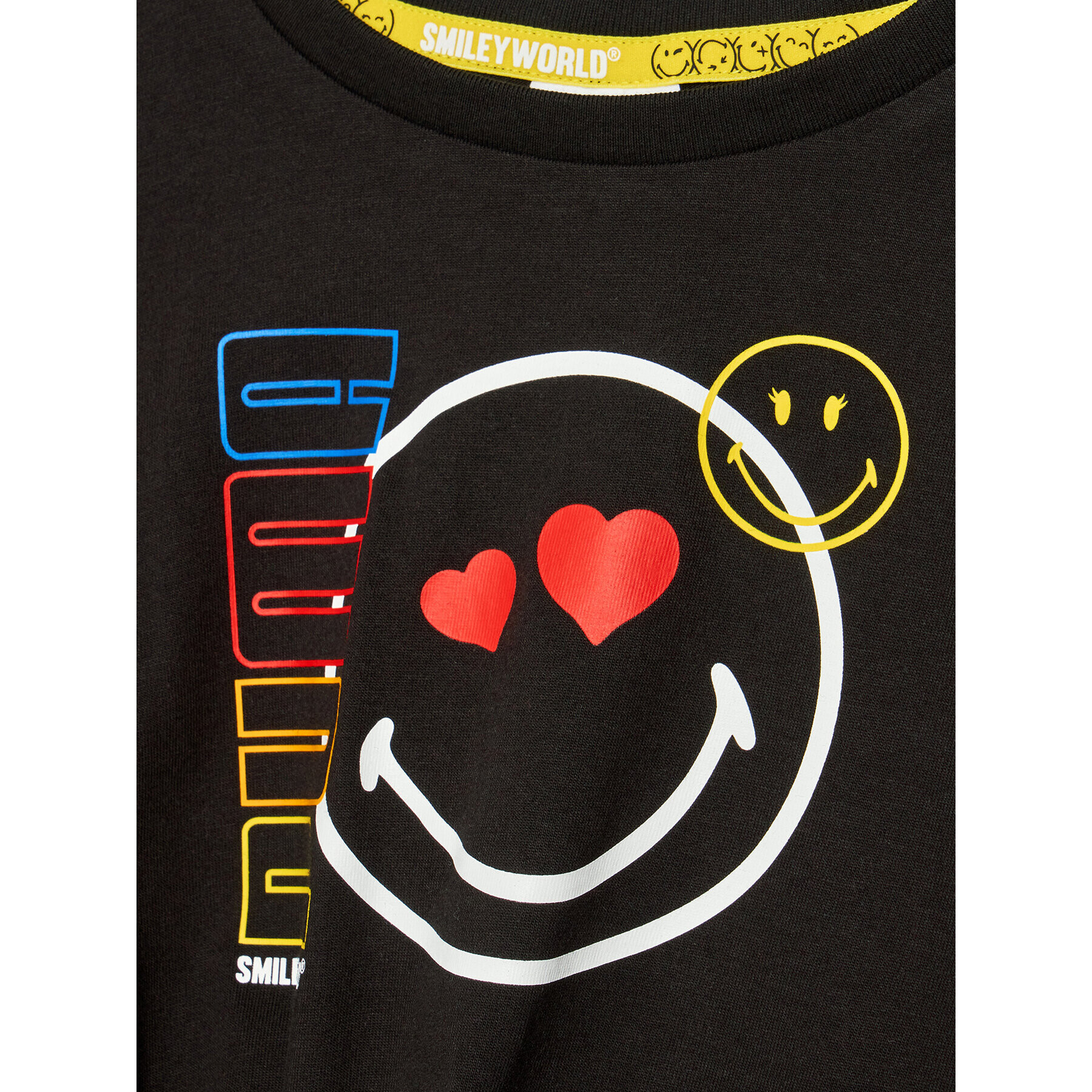 Puma Тишърт SMILEY WORLD 846976 Черен Relaxed Fit - Pepit.bg