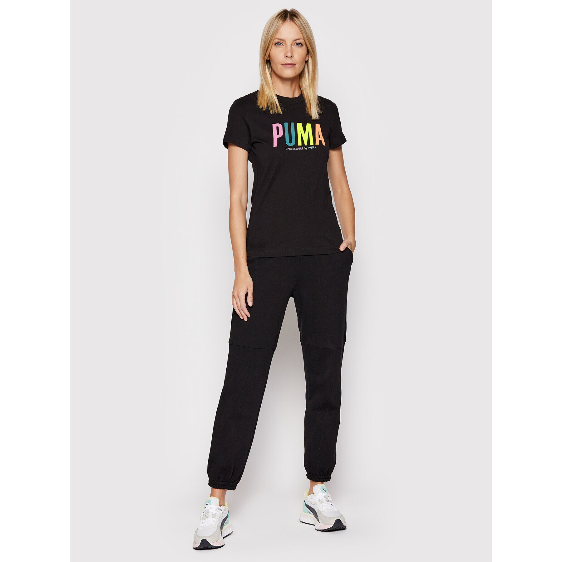 Puma Тишърт SMILEY WORLD Graphic 533559 Черен Regular Fit - Pepit.bg