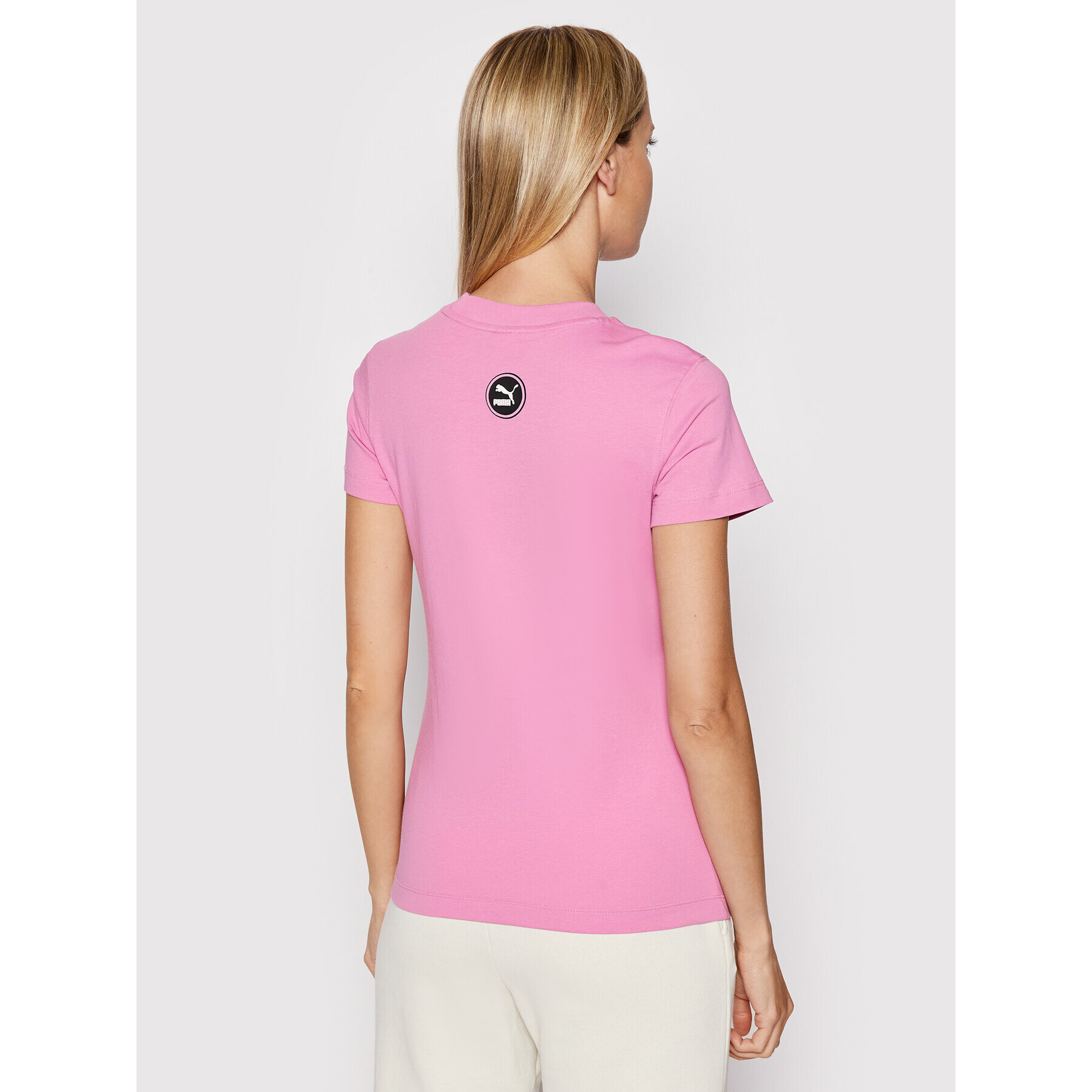Puma Тишърт SMILEY WORLD Graphic 533559 Розов Regular Fit - Pepit.bg