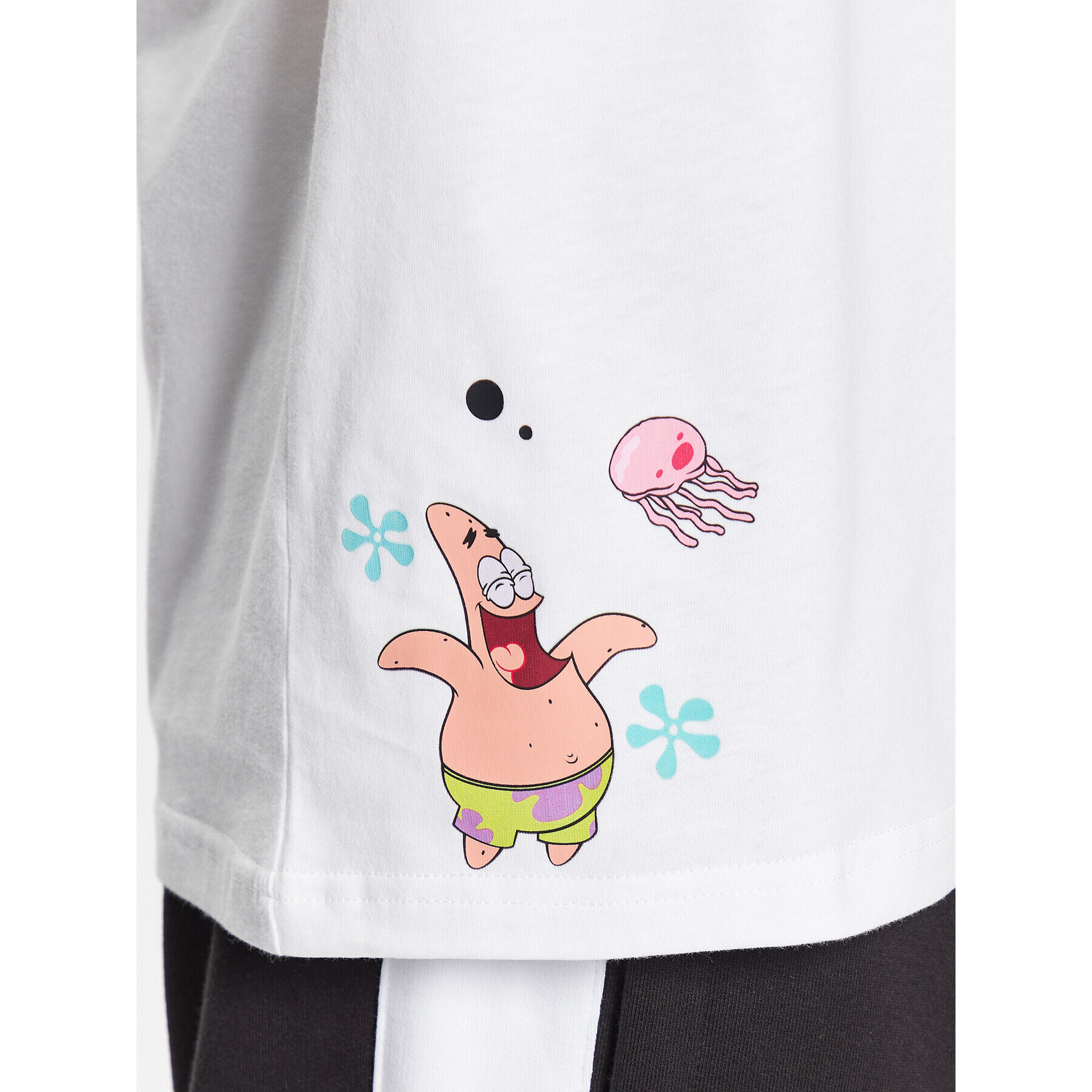 Puma Тишърт SPONGEBOB 538958 Бял Regular Fit - Pepit.bg