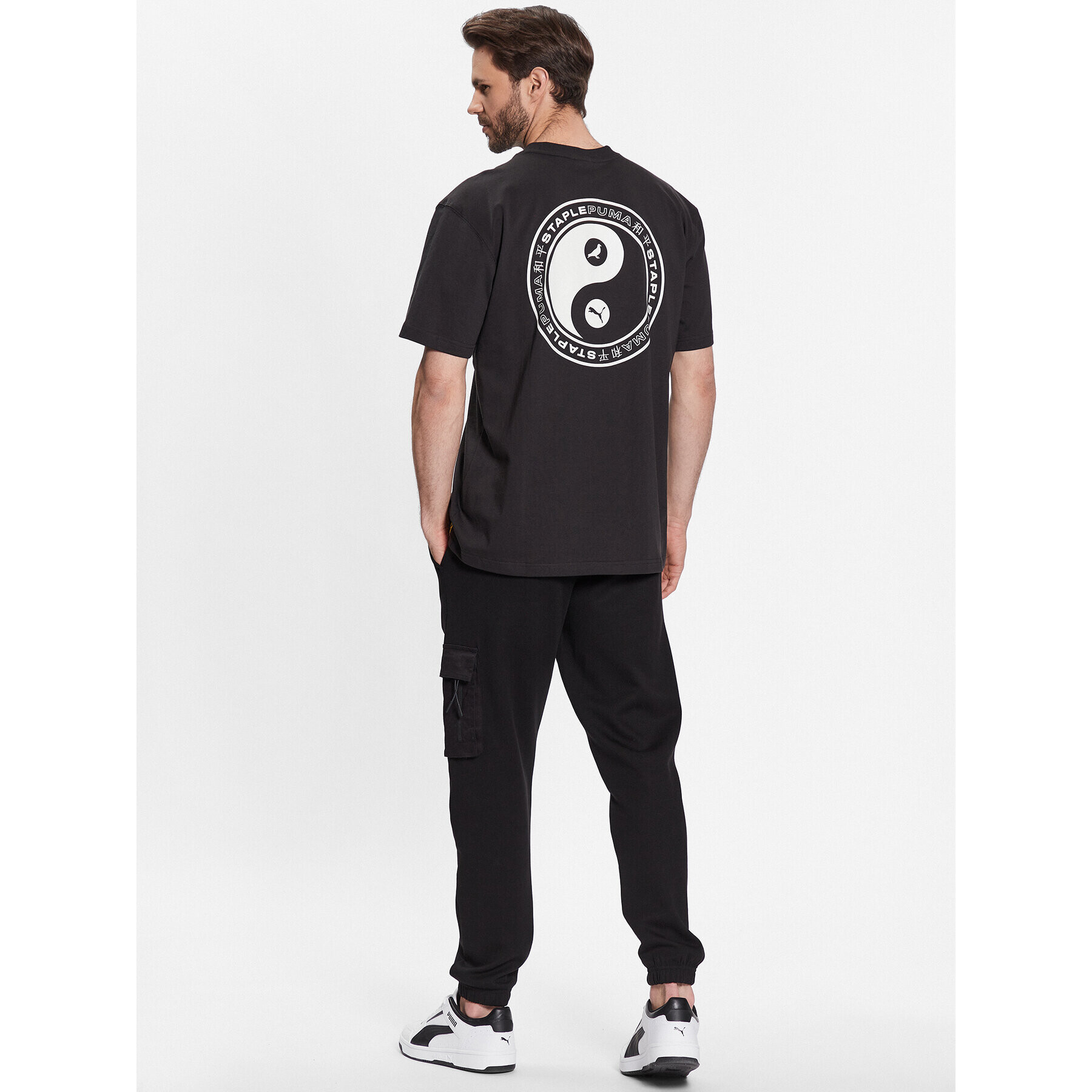 Puma Тишърт STAPLE 539824 Черен Relaxed Fit - Pepit.bg