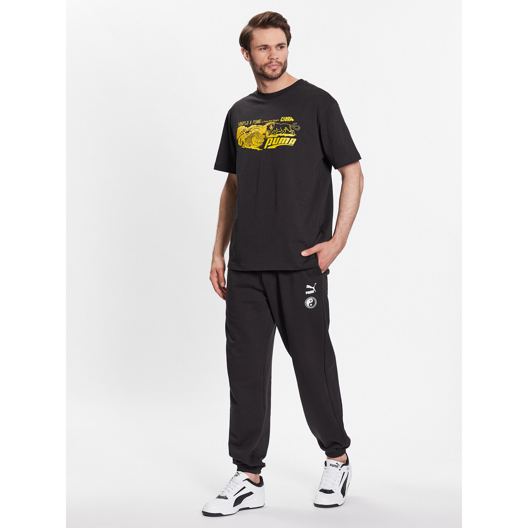 Puma Тишърт STAPLE 539935 Черен Regular Fit - Pepit.bg