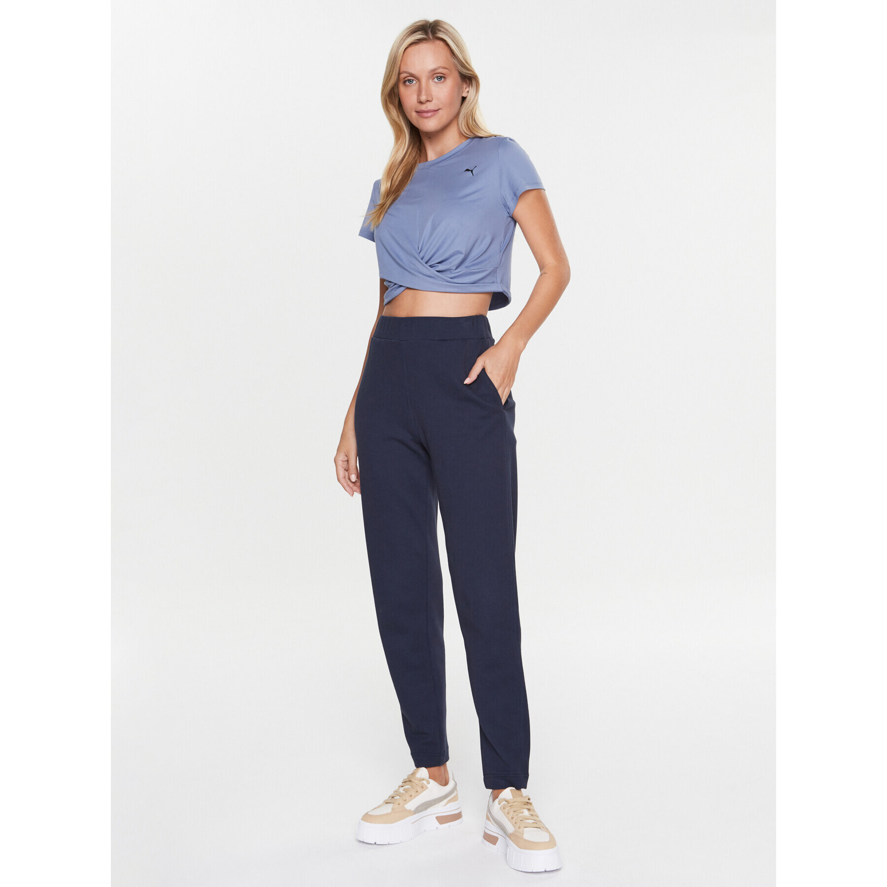 Puma Тишърт Studio Yogini 523164 Сив Regular Fit - Pepit.bg