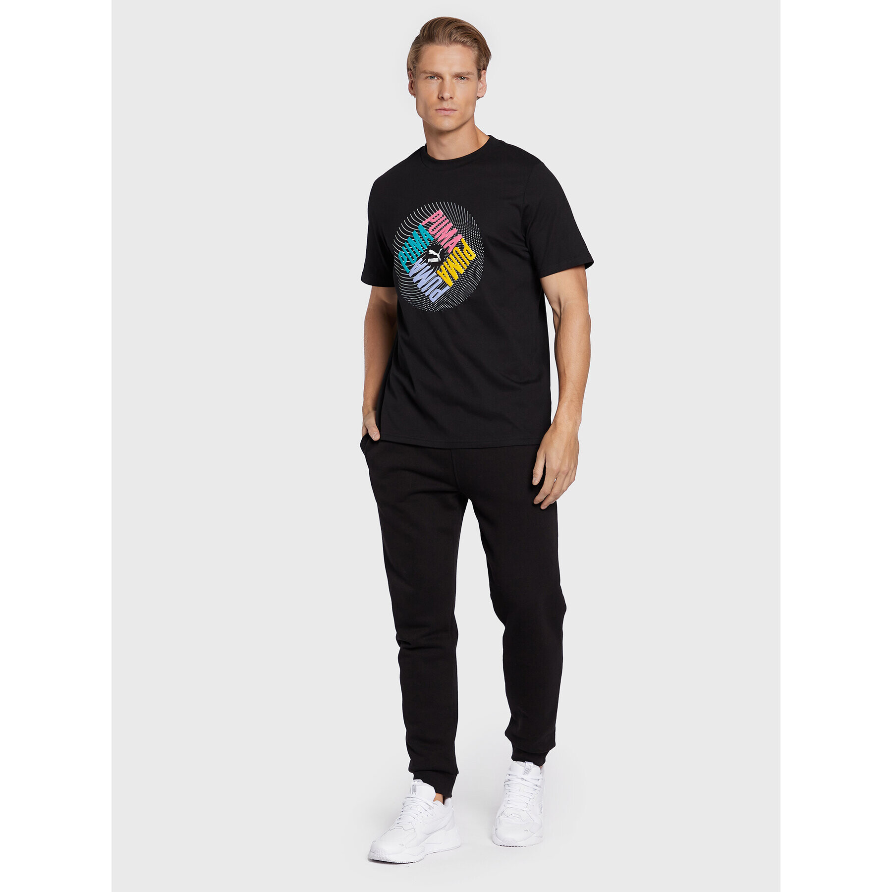 Puma Тишърт Swxp Graphic 535658 Черен Regular Fit - Pepit.bg