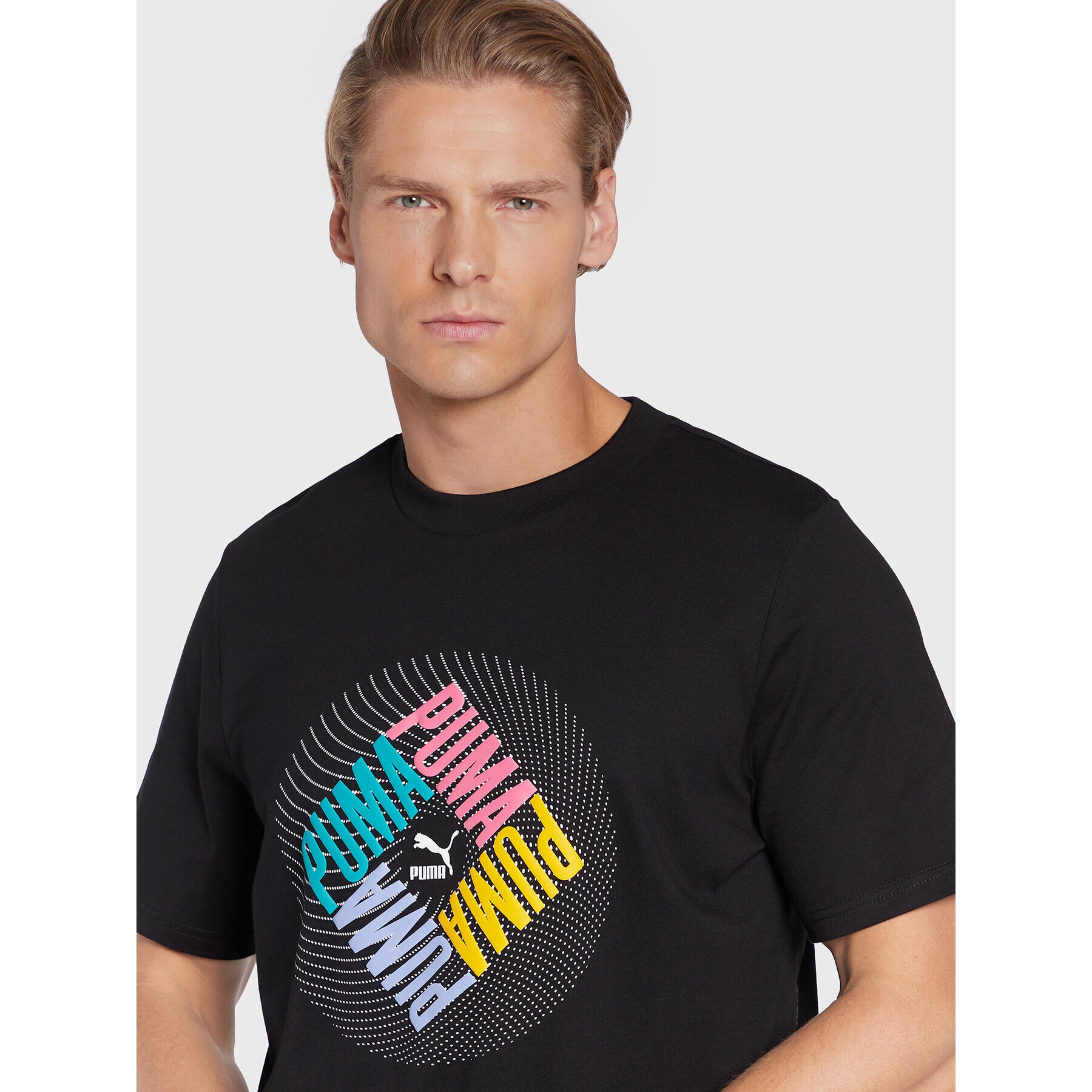 Puma Тишърт Swxp Graphic 535658 Черен Regular Fit - Pepit.bg