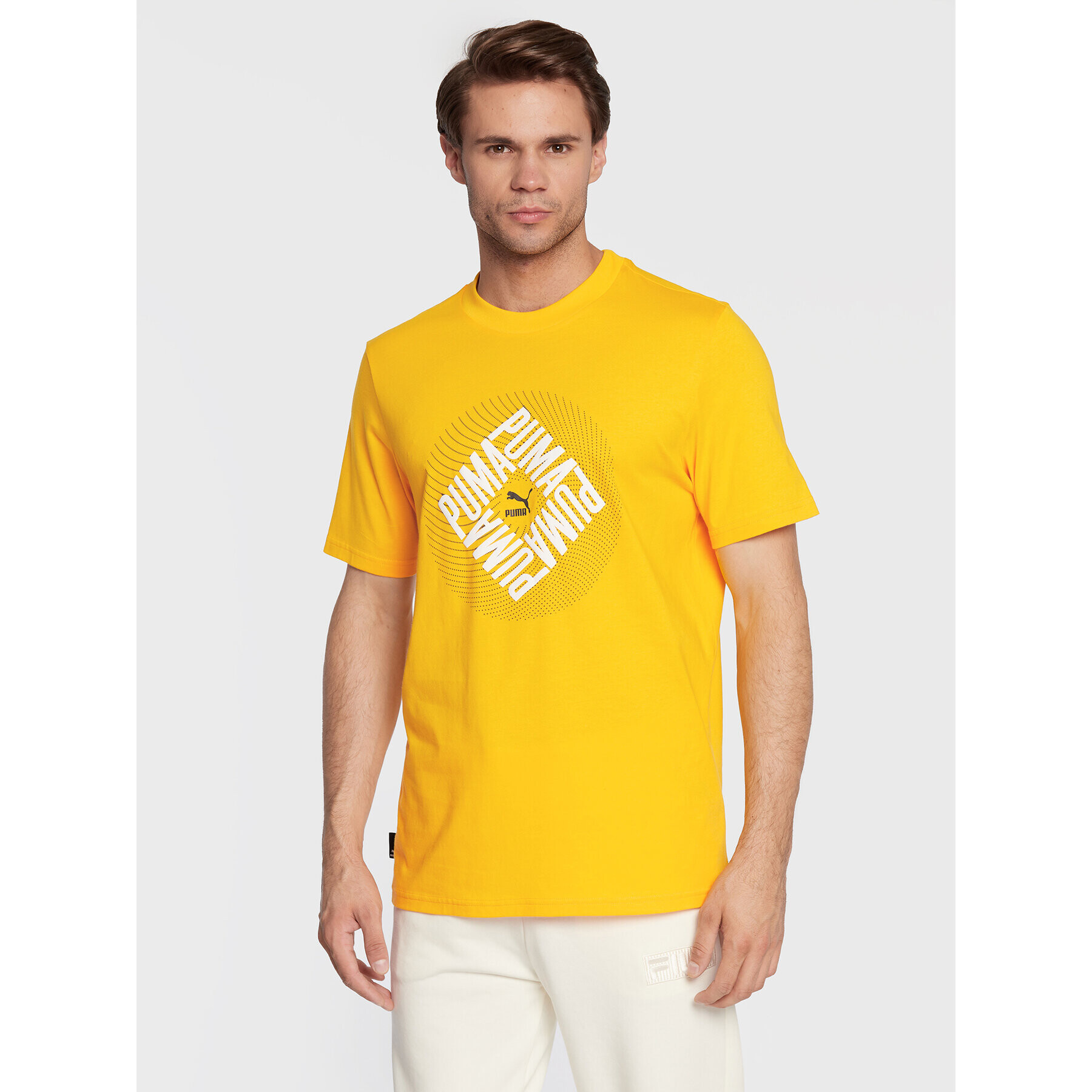 Puma Тишърт Swxp Graphic 535658 Жълт Regular Fit - Pepit.bg