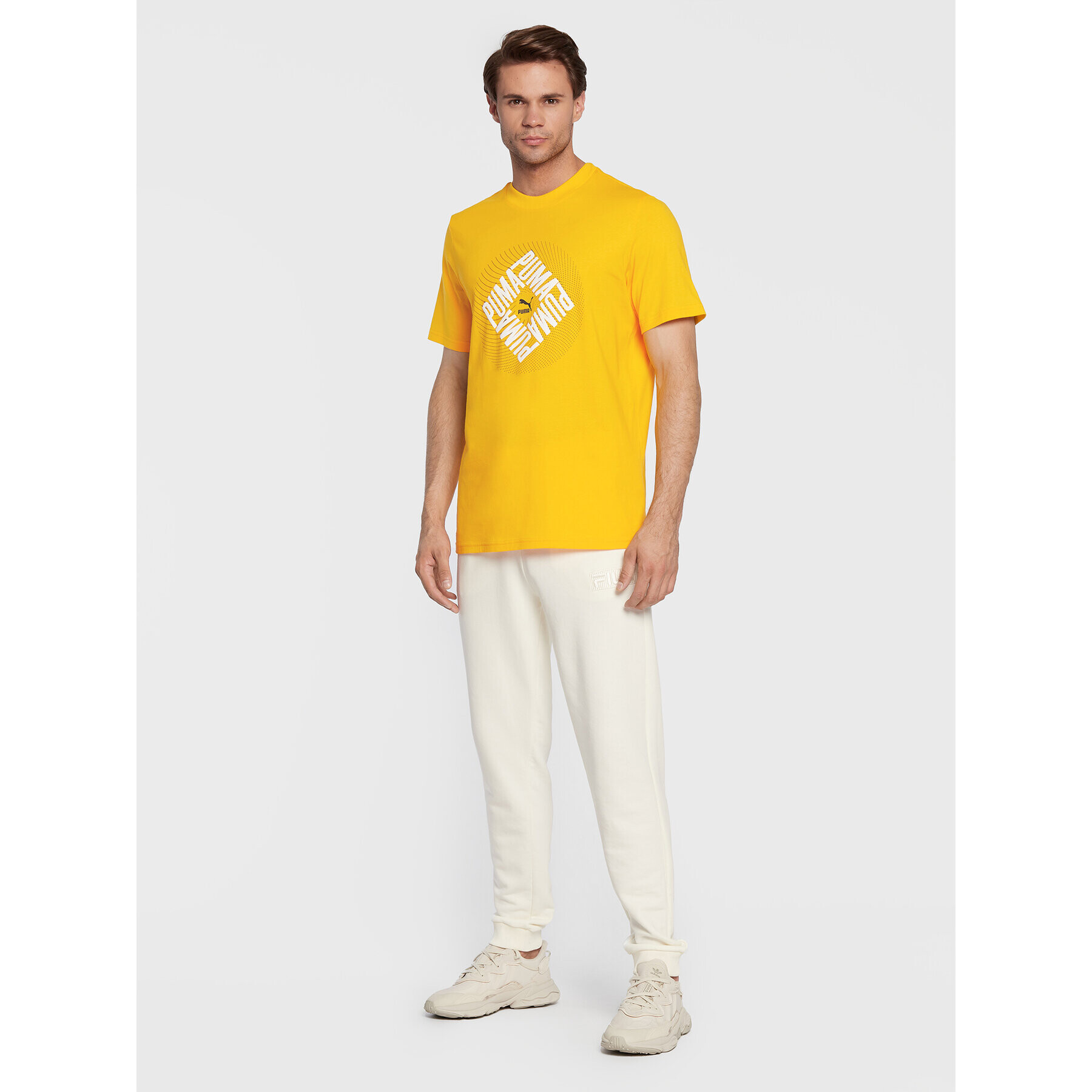 Puma Тишърт Swxp Graphic 535658 Жълт Regular Fit - Pepit.bg