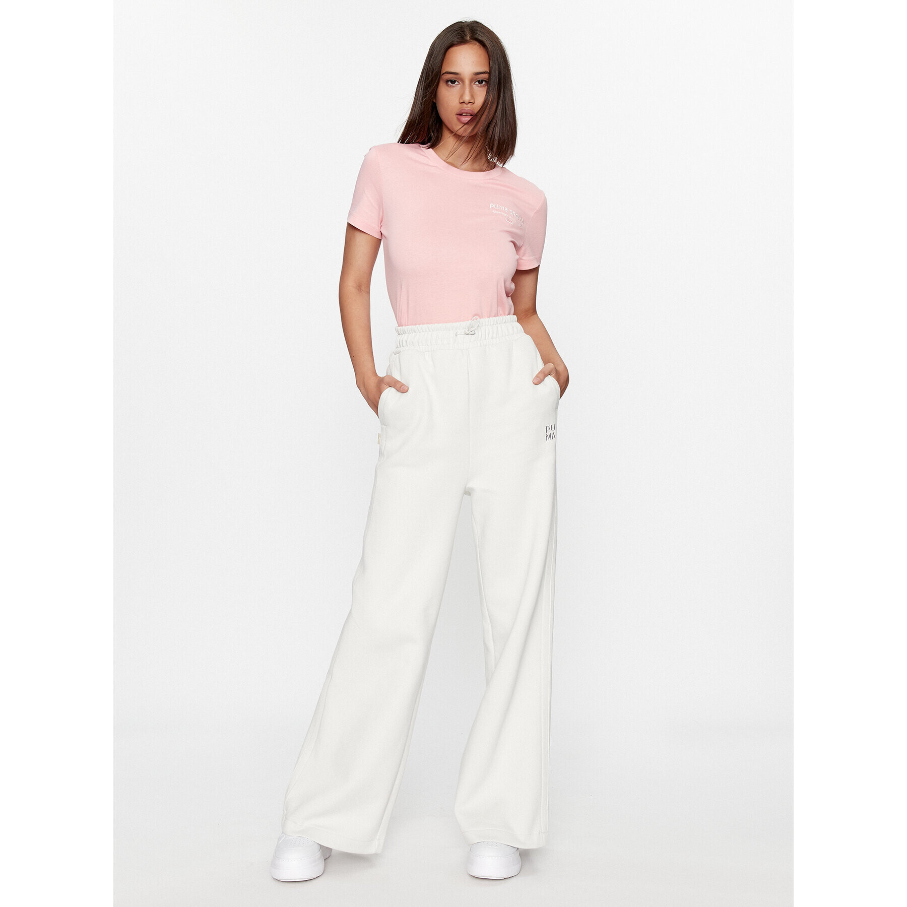 Puma Тишърт Team Graphic 621437 Розов Regular Fit - Pepit.bg