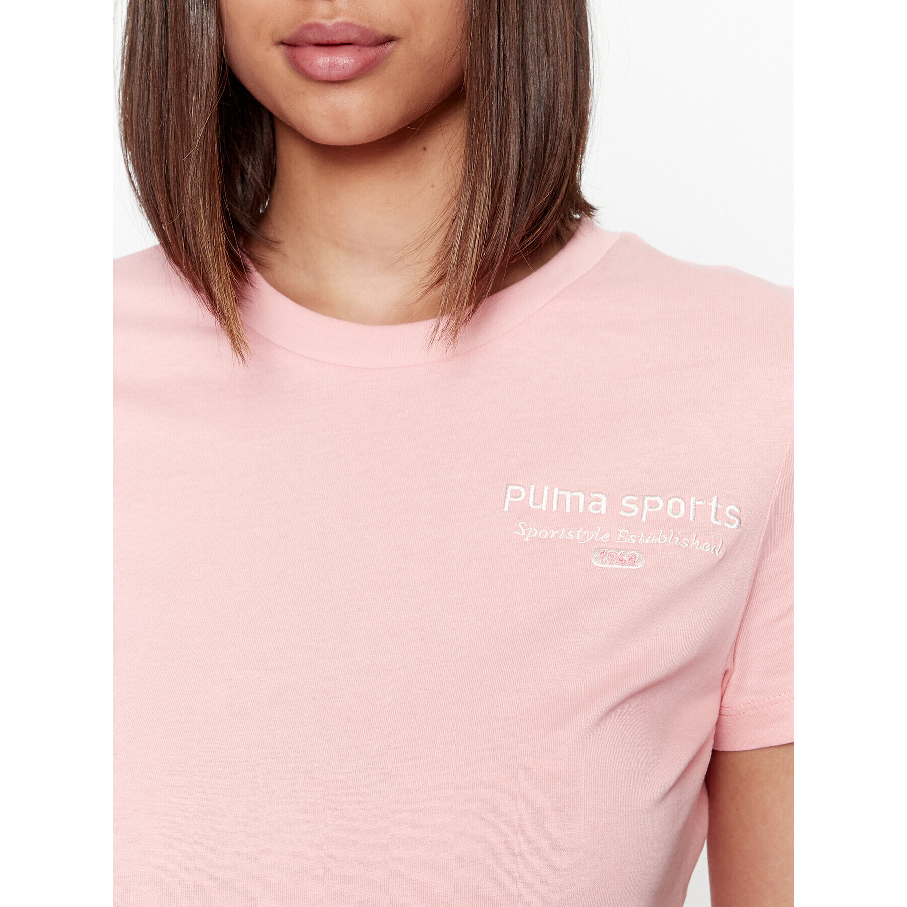 Puma Тишърт Team Graphic 621437 Розов Regular Fit - Pepit.bg