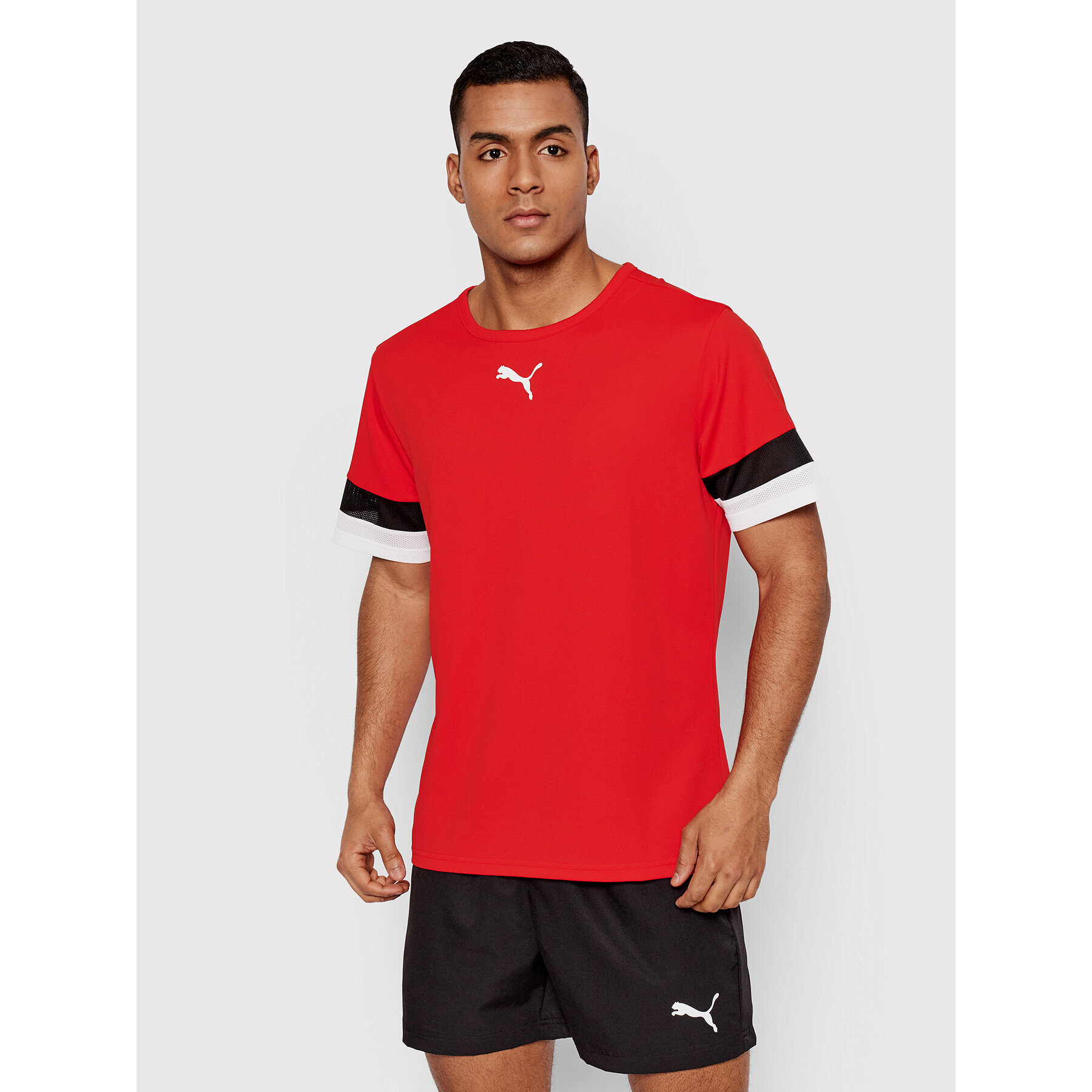 Puma Тишърт Team Rise 704932 Червен Regular Fit - Pepit.bg