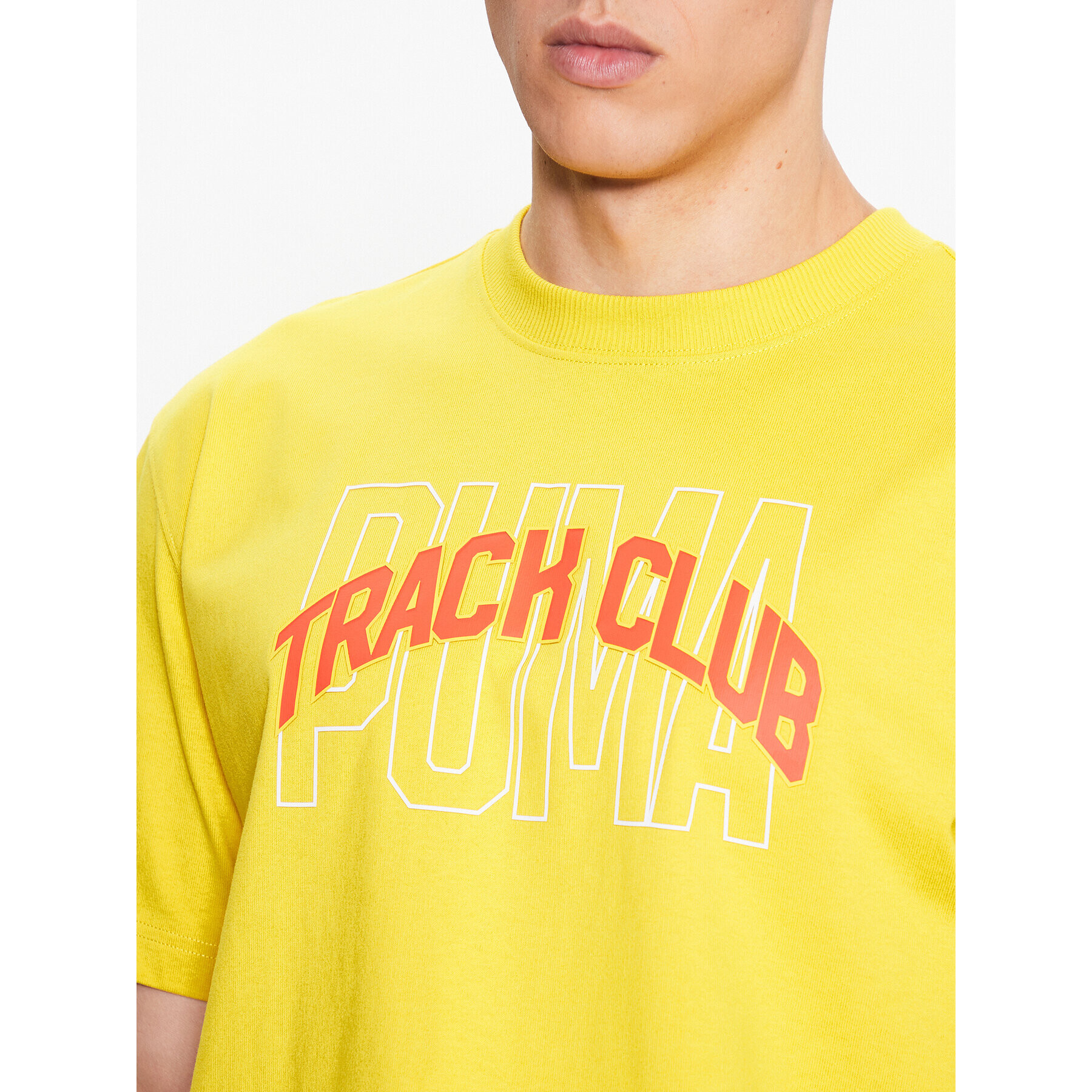 Puma Тишърт Track Meet Graphic 538951 Жълт Regular Fit - Pepit.bg