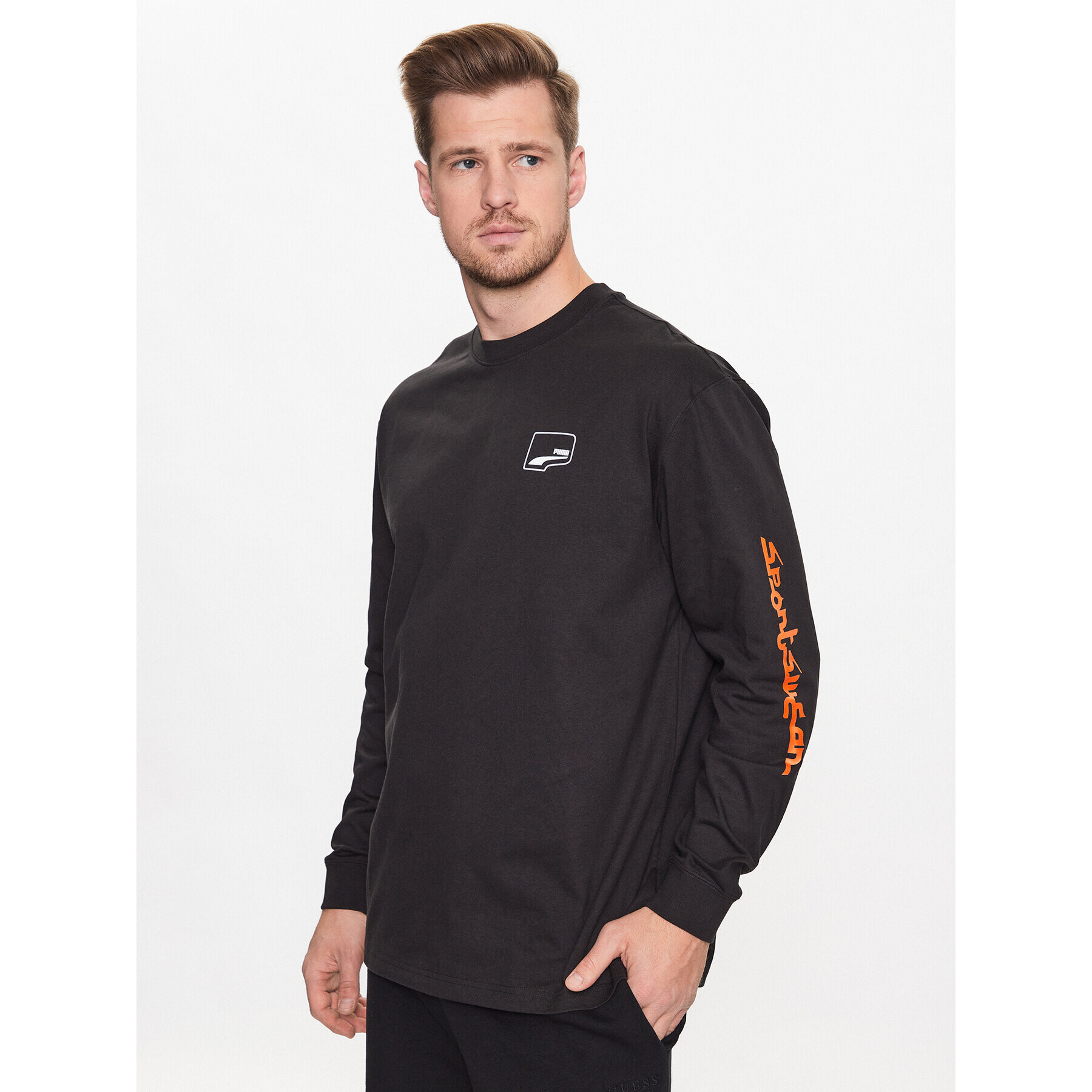 Puma Тишърт Uptown Stick To It 538025 Черен Regular Fit - Pepit.bg