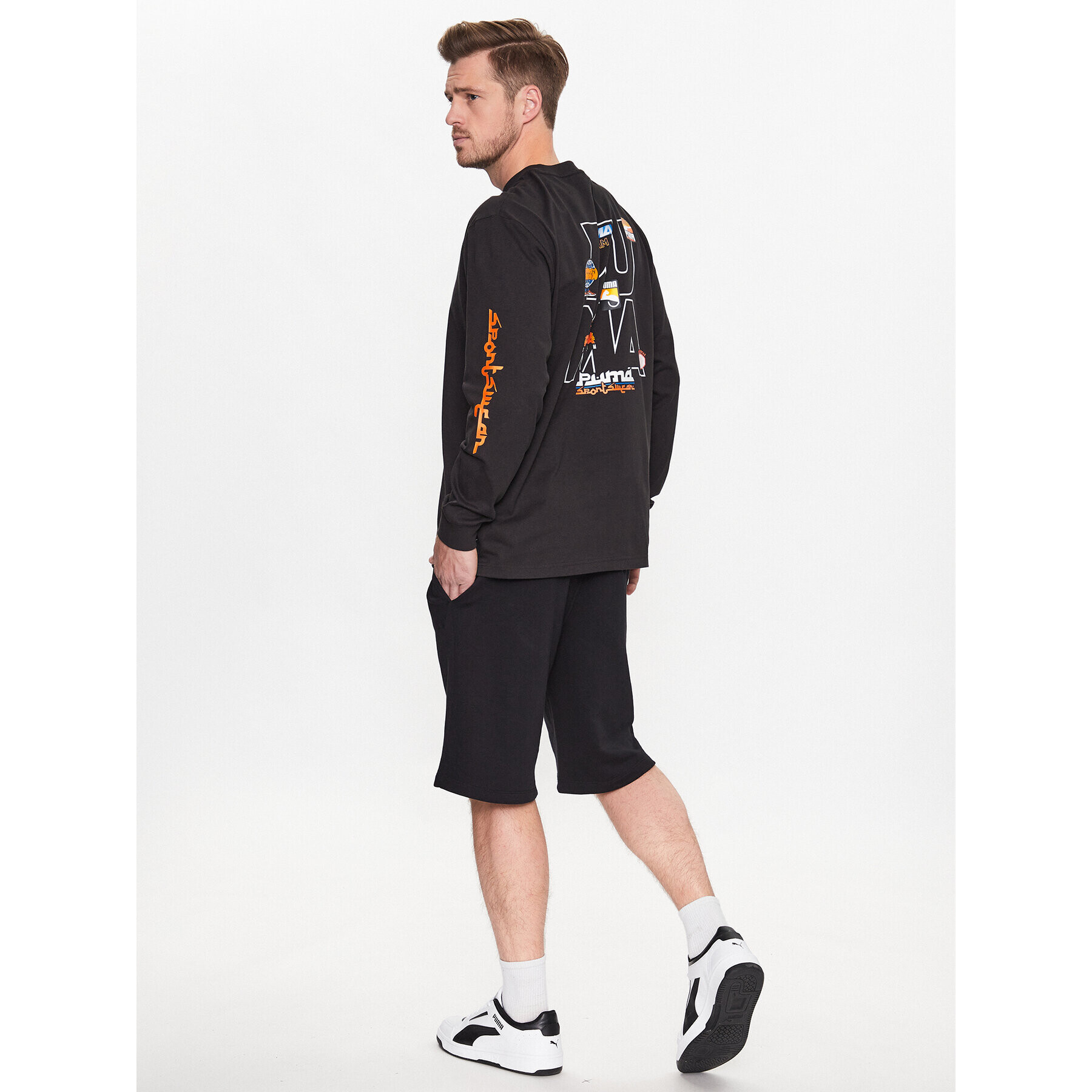 Puma Тишърт Uptown Stick To It 538025 Черен Regular Fit - Pepit.bg