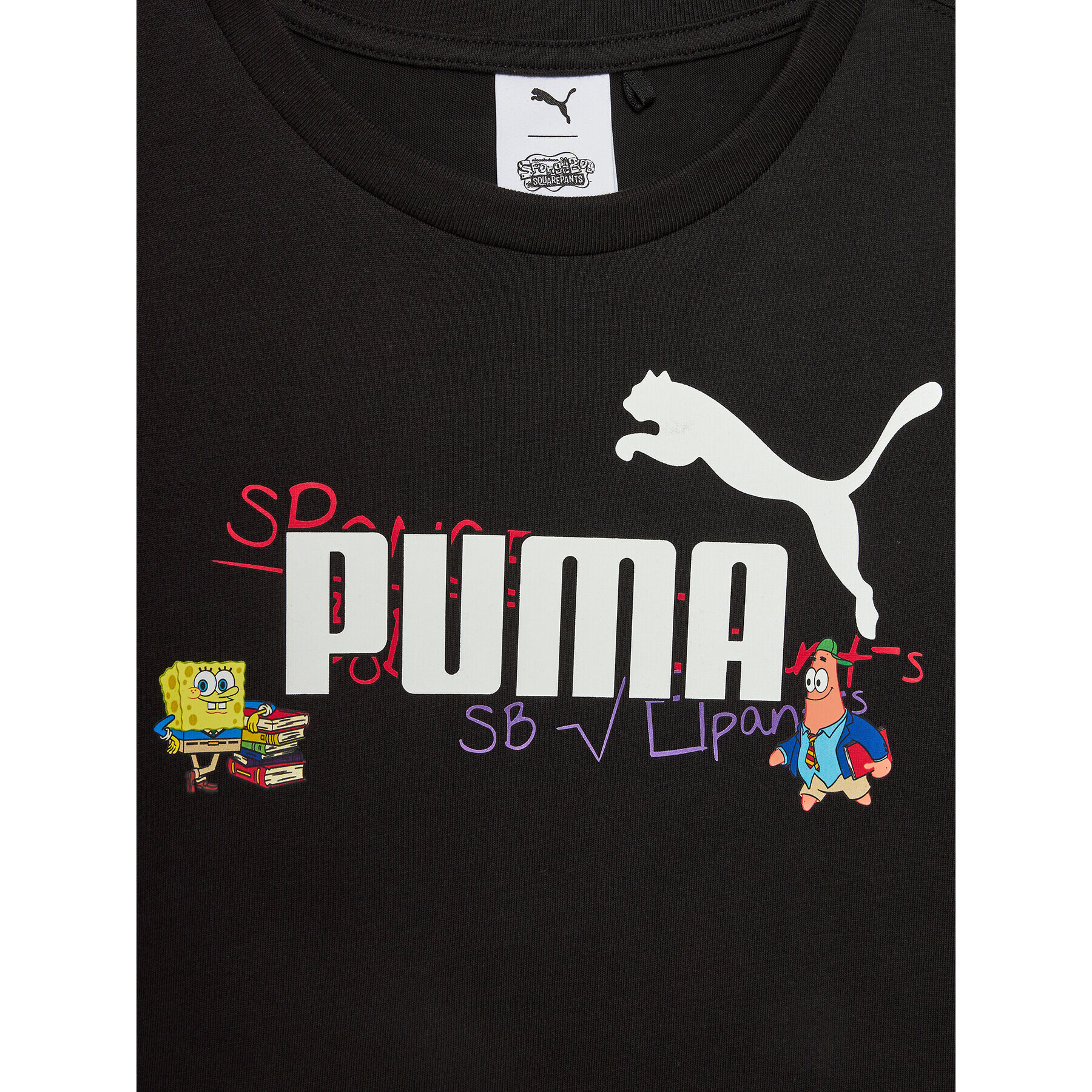 Puma Тишърт X Spongebob 622212 Черен Regular Fit - Pepit.bg