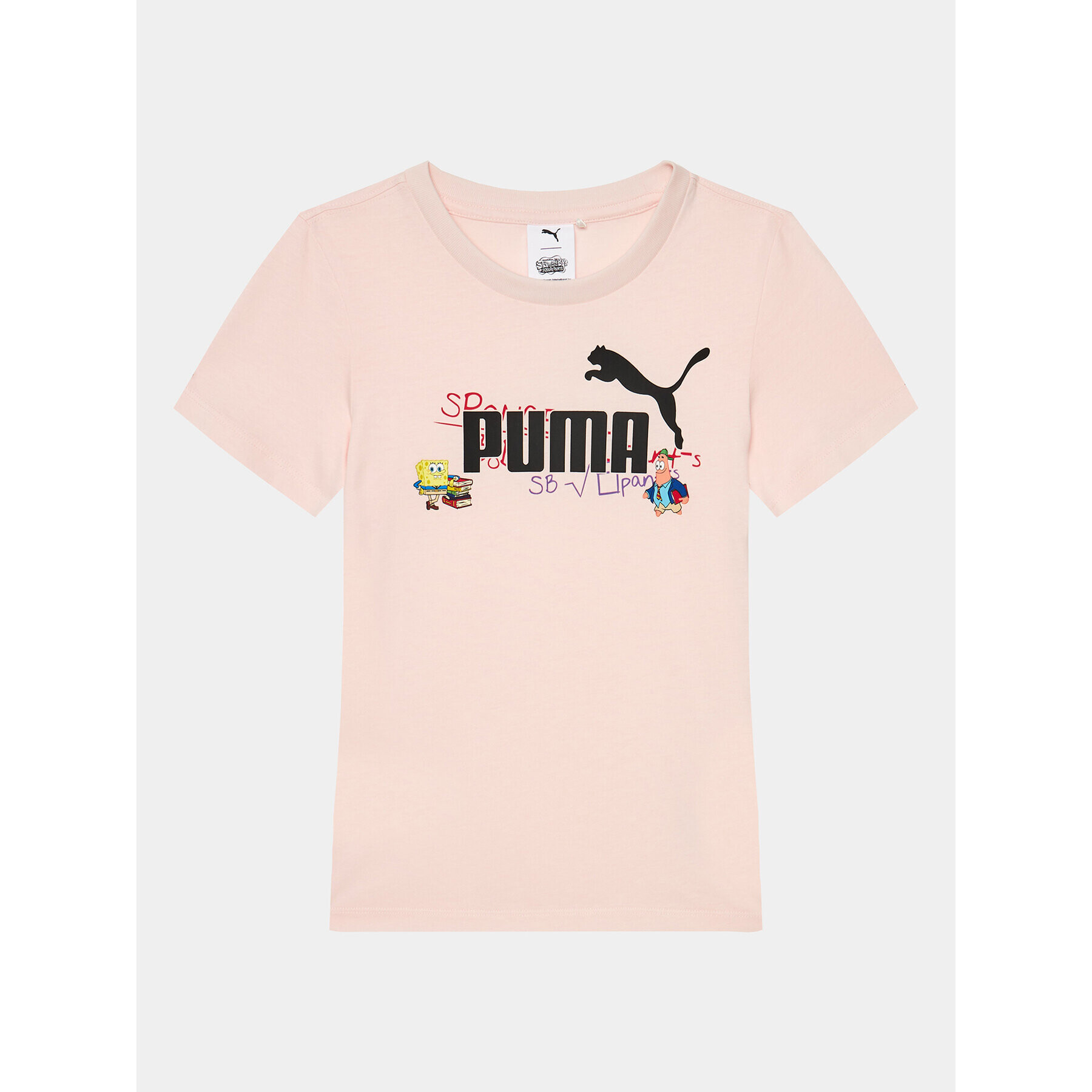 Puma Тишърт X Spongebob 622212 Розов Regular Fit - Pepit.bg