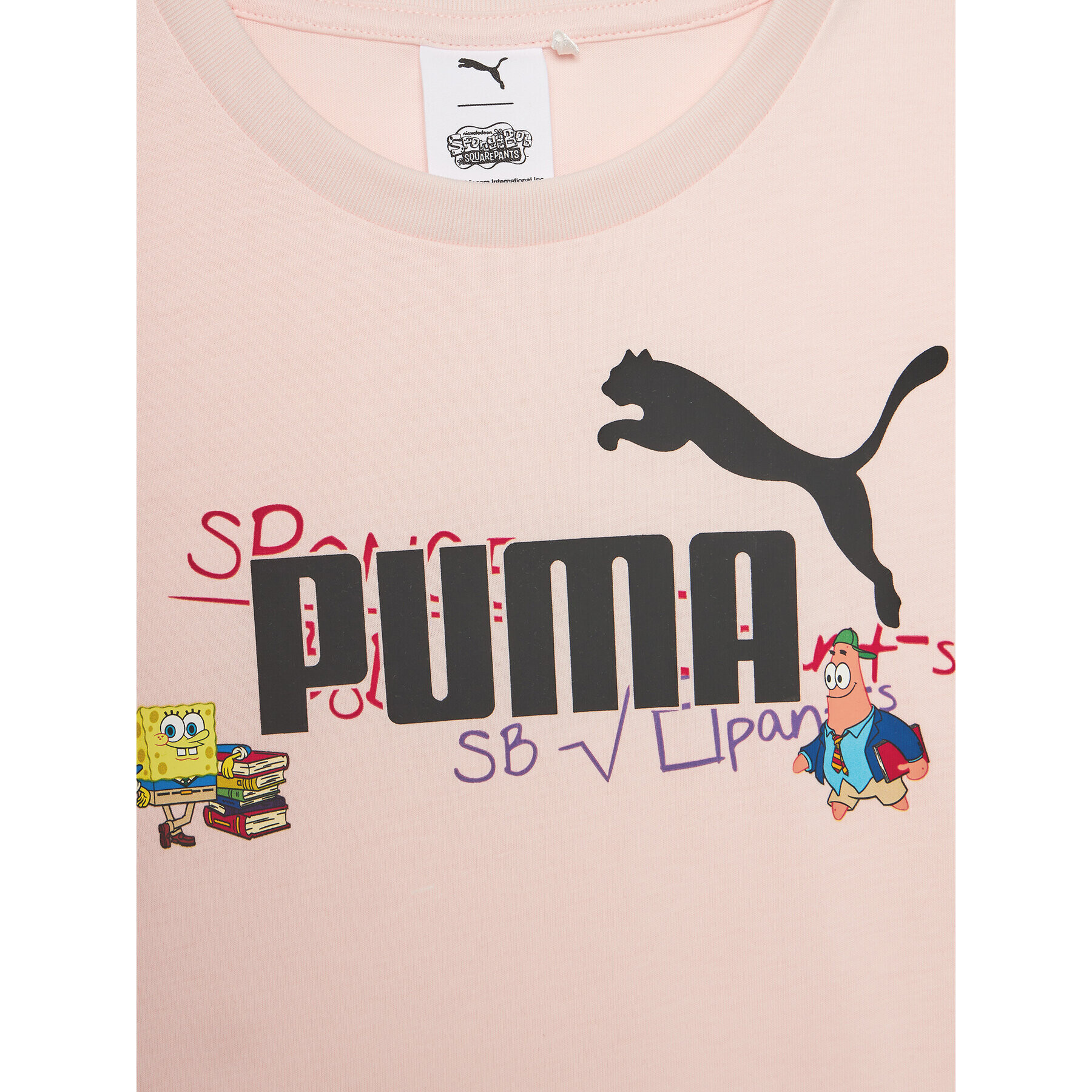 Puma Тишърт X Spongebob 622212 Розов Regular Fit - Pepit.bg