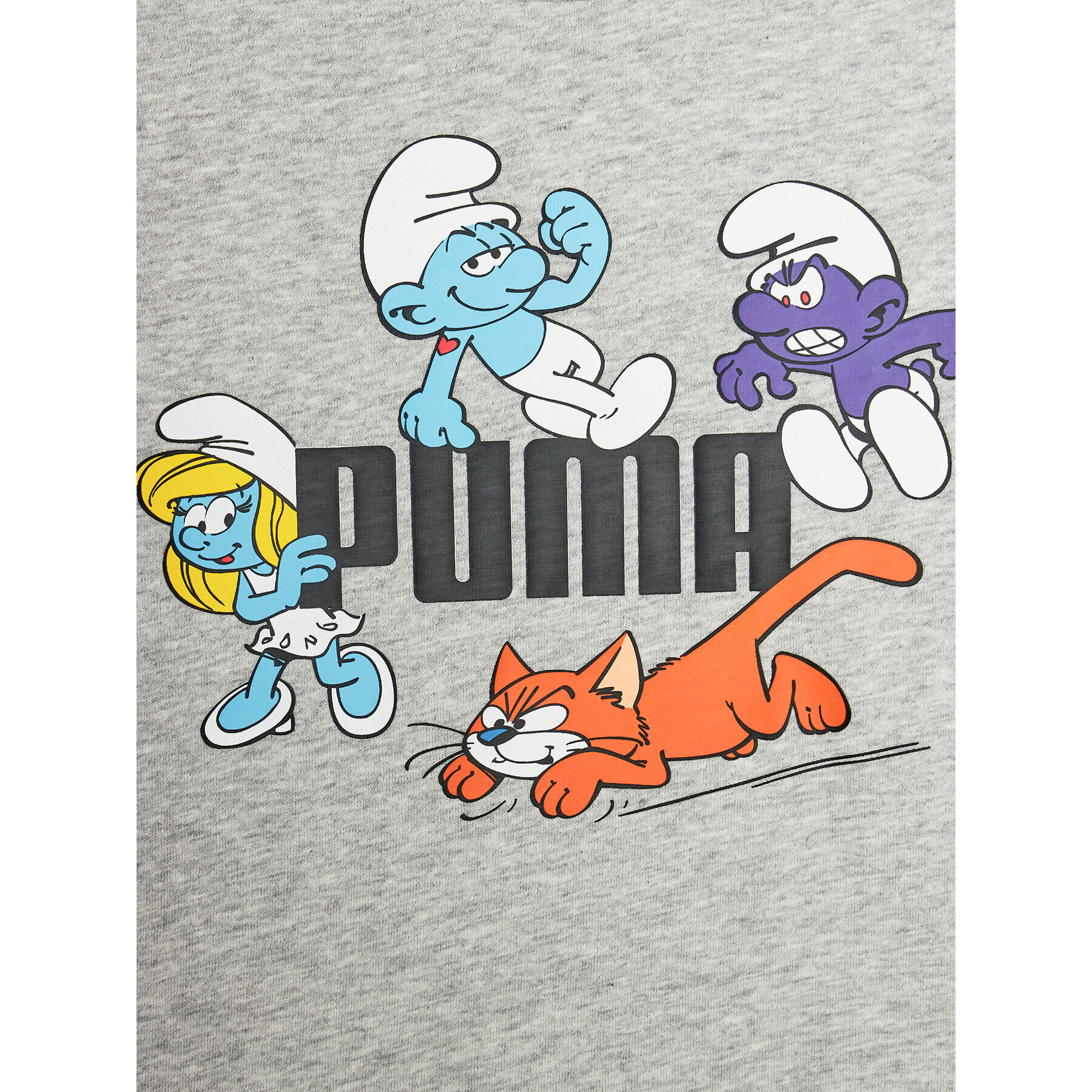 Puma Тишърт X The Smurfs 622981 Сив Regular Fit - Pepit.bg