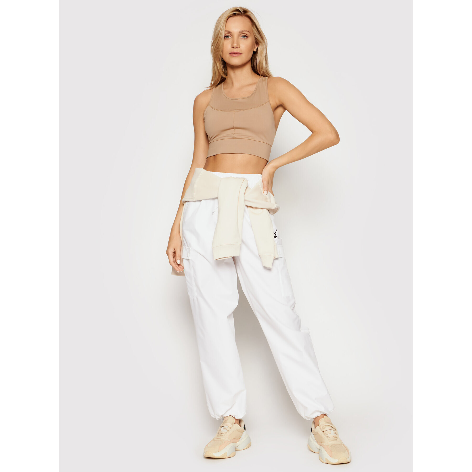 Puma топ Infuse 530255 Бежов Slim Fit - Pepit.bg
