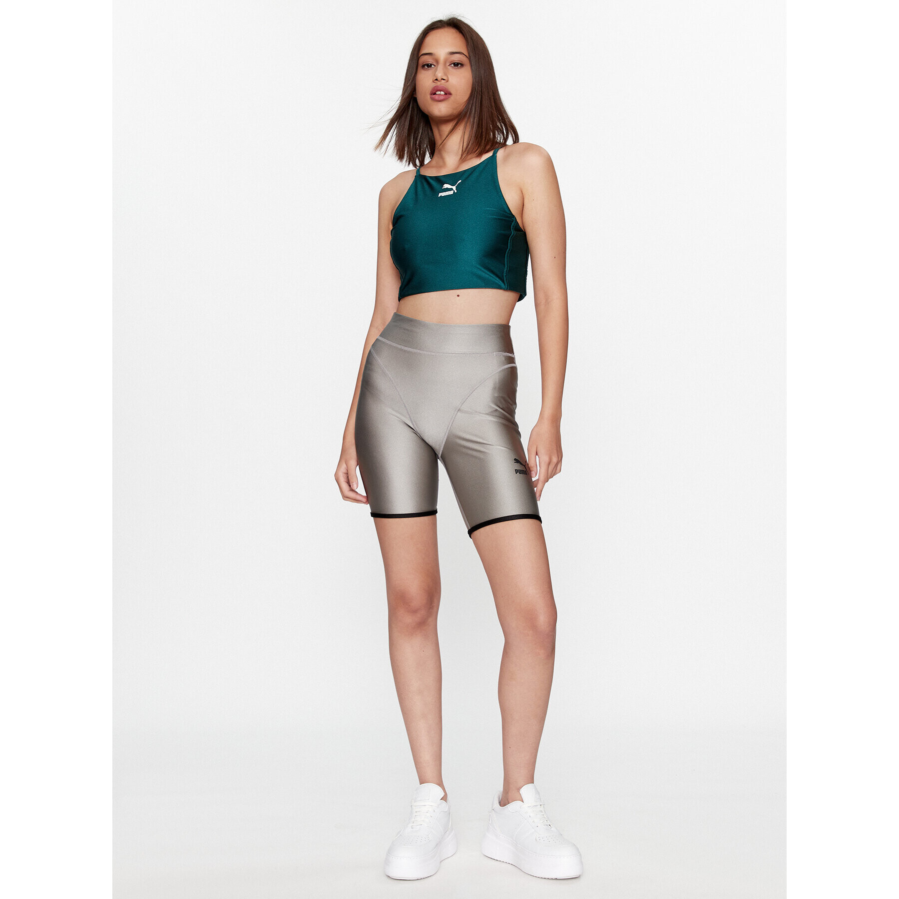 Puma топ T7 621462 Зелен Tight Fit - Pepit.bg