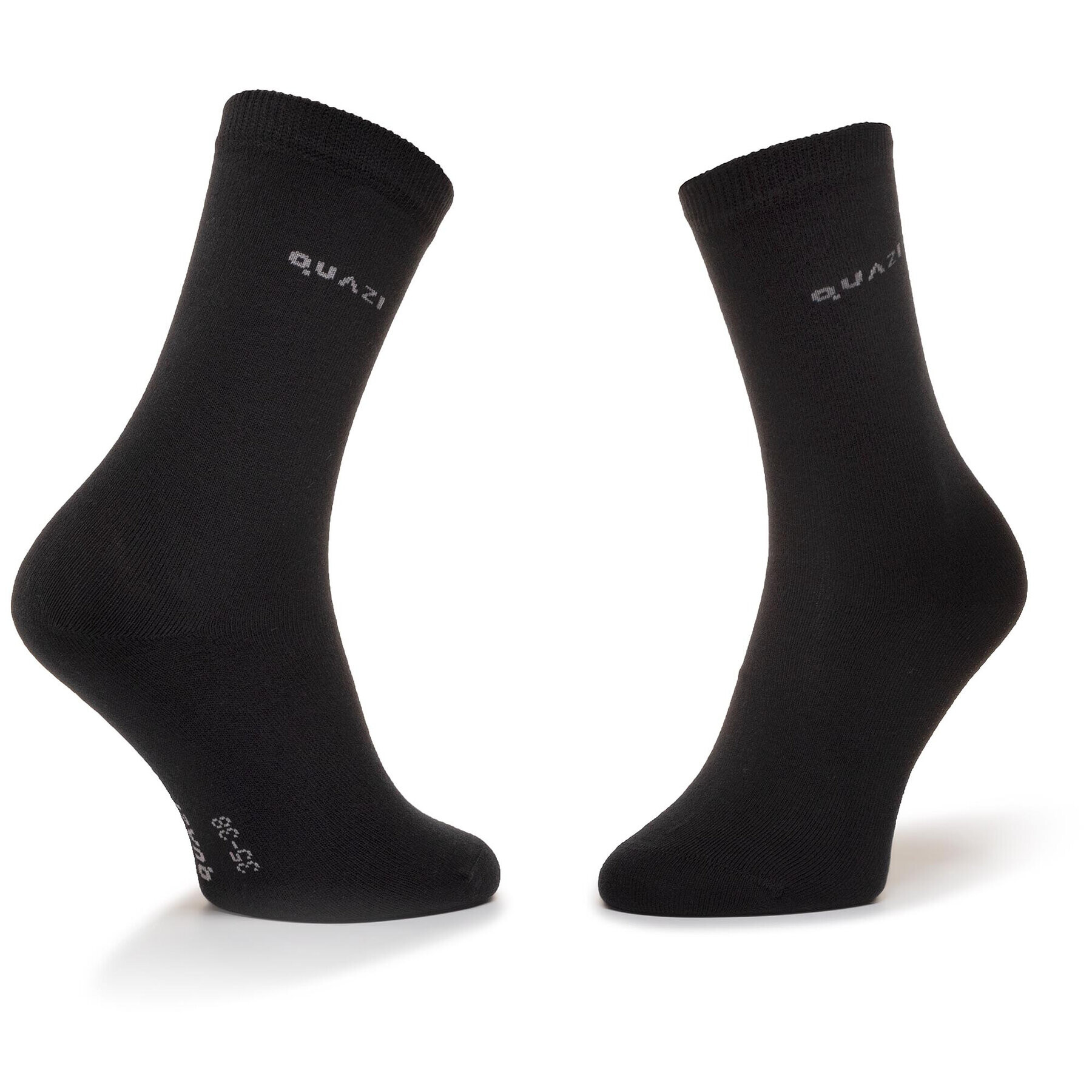 QUAZI Комплект 3 чифта дълги чорапи дамски QZ-SOCKS-65-04-WOMAN-004 Черен - Pepit.bg