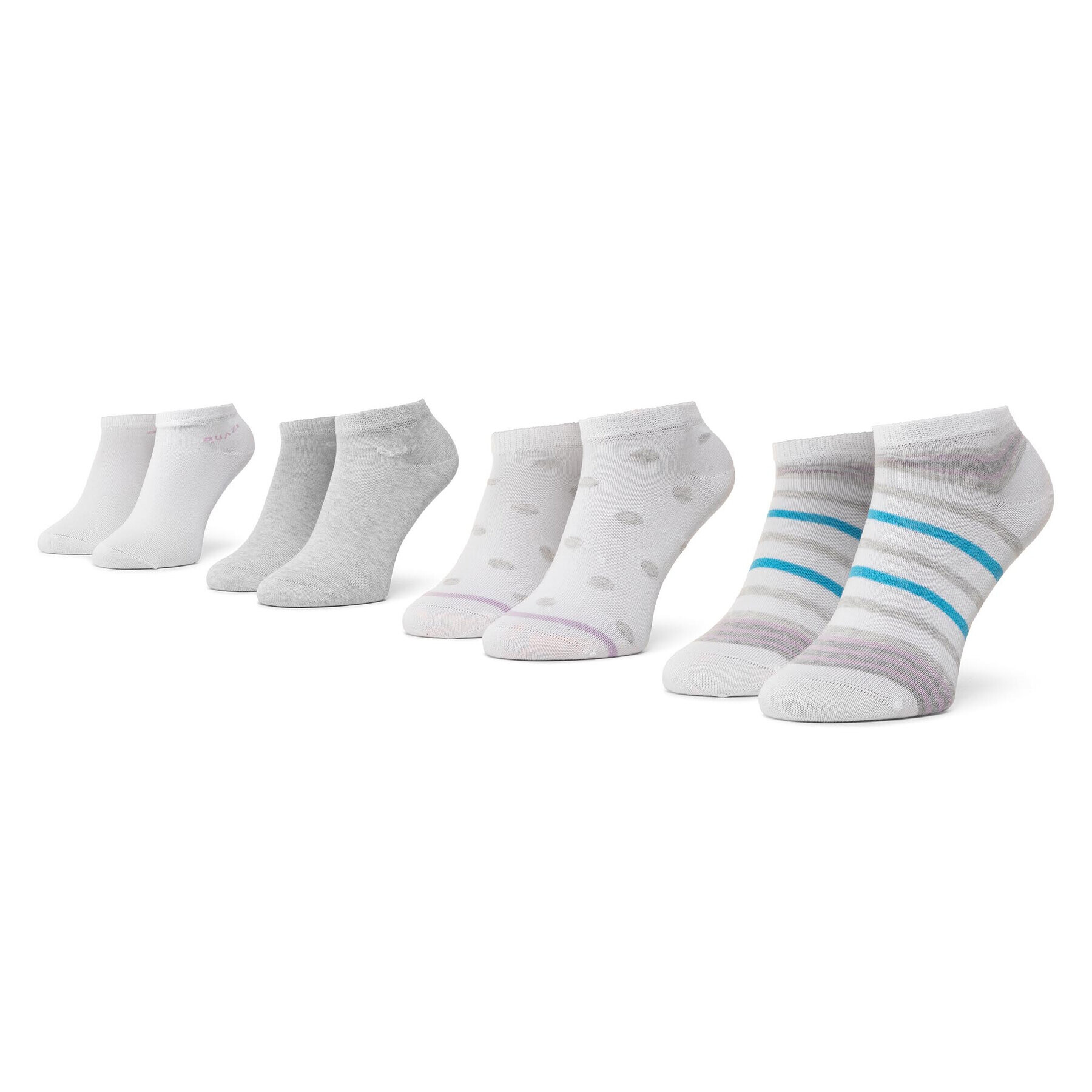 QUAZI Комплект 4 чифта къси чорапи дамски QZ-SOCKS-65-04-WOMAN-009 Бял - Pepit.bg