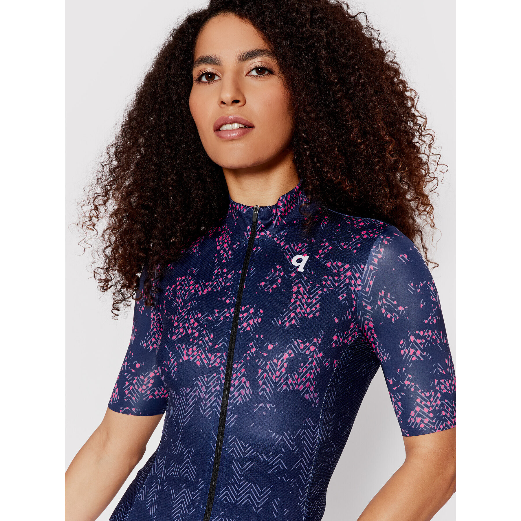 Quest Колоездачна тениска Deep Виолетов Slim Fit - Pepit.bg