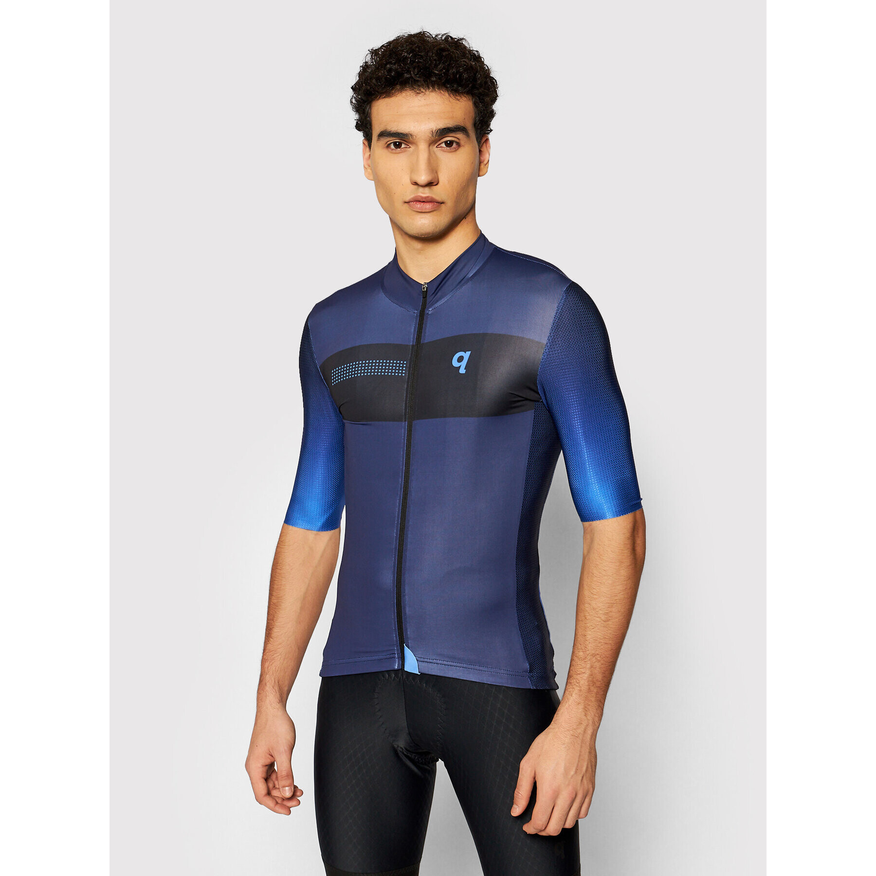 Quest Колоездачна тениска Essential Тъмносин Slim Fit - Pepit.bg