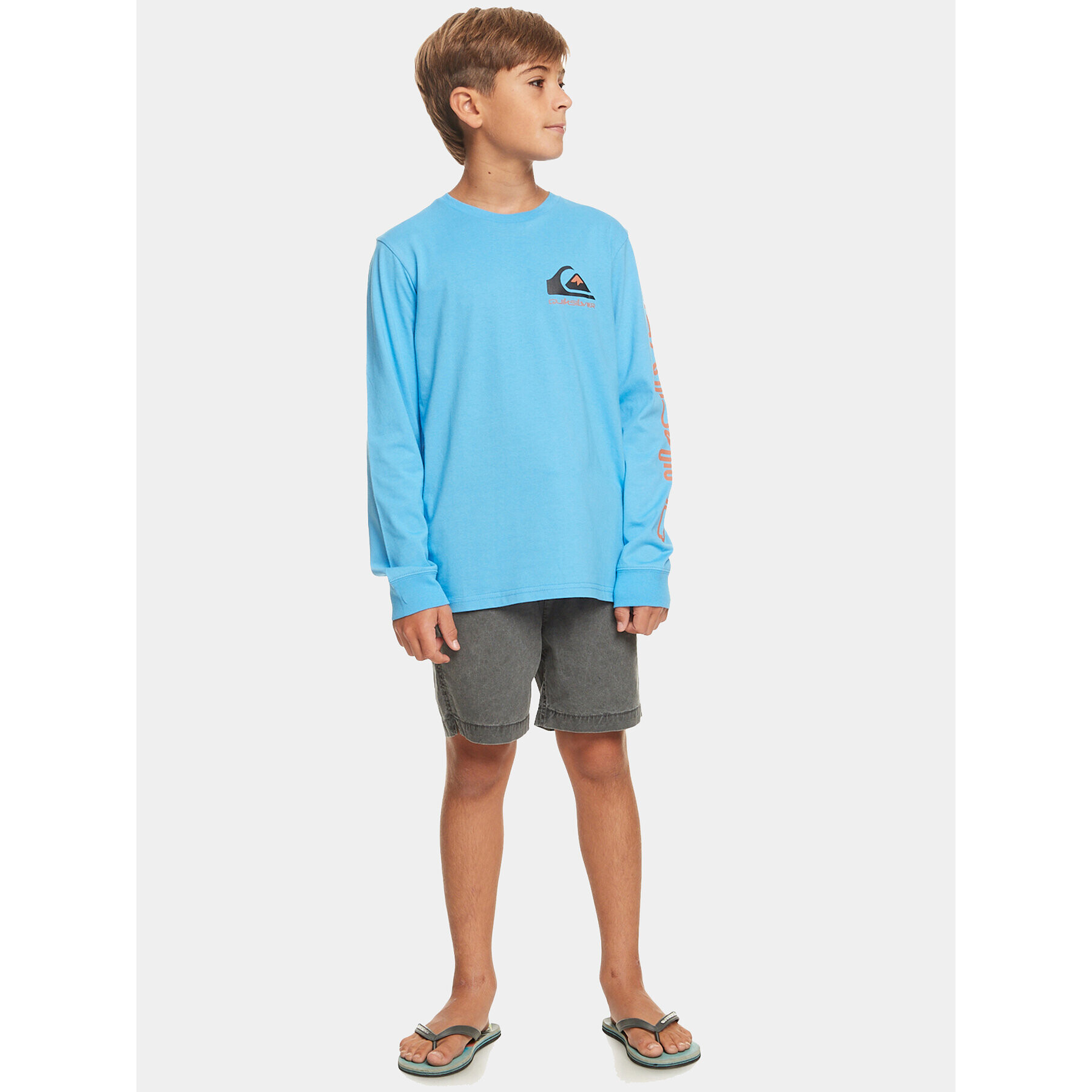 Quiksilver Блуза Omnilogo Tees EQBZT04665 Син Regular Fit - Pepit.bg