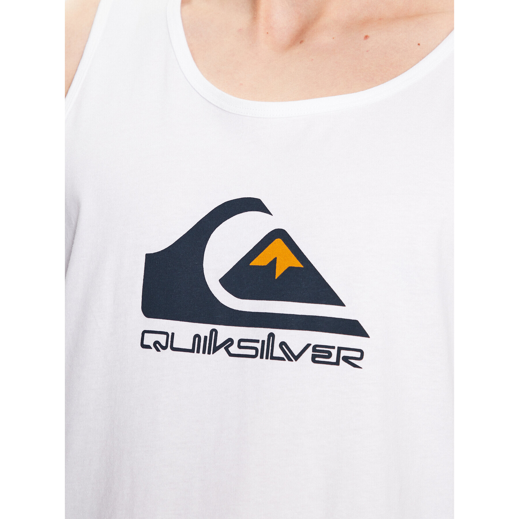 Quiksilver Мъжки топ Big Logo EQYZT07236 Бял Regular Fit - Pepit.bg