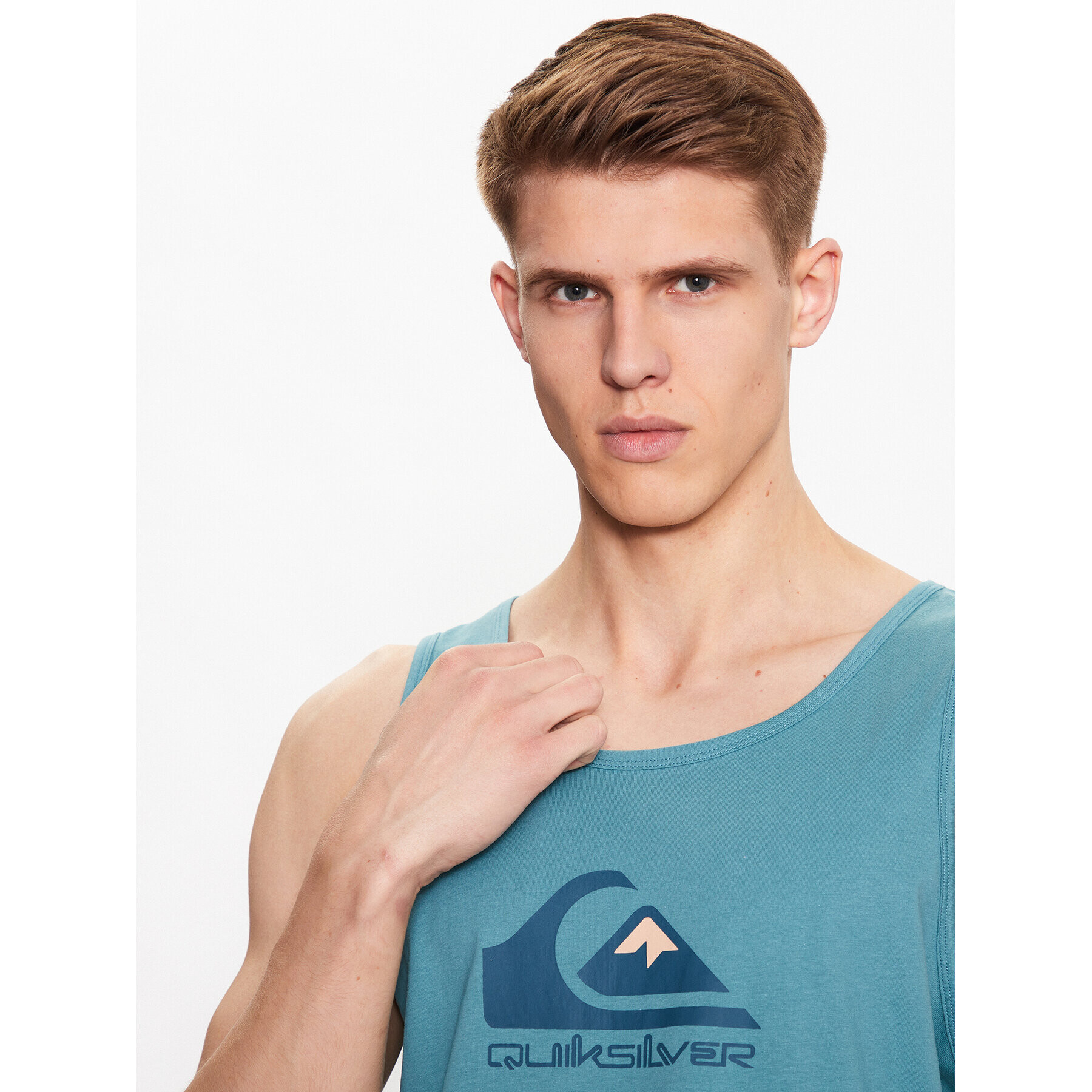 Quiksilver Мъжки топ Big Logo EQYZT07236 Син Regular Fit - Pepit.bg
