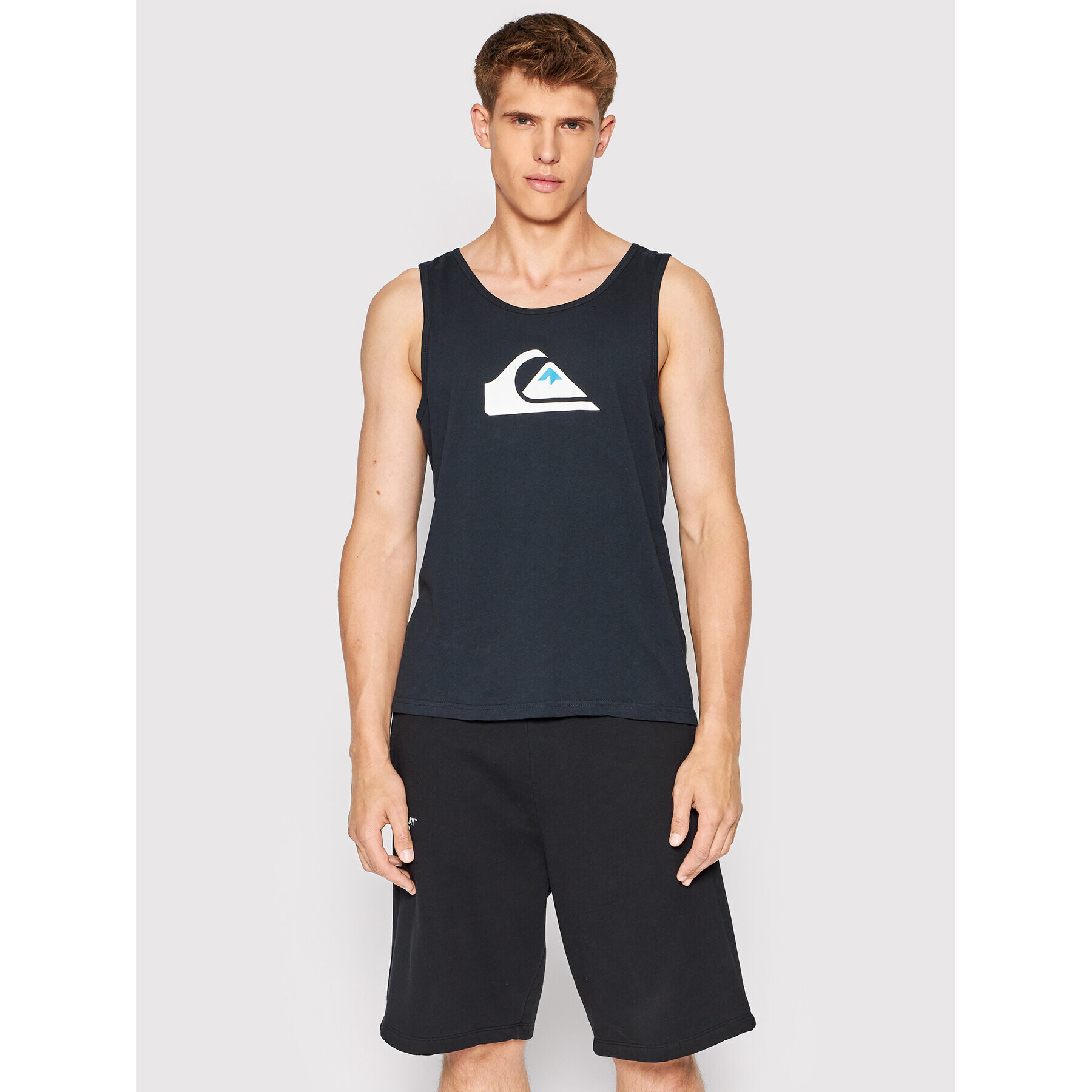 Quiksilver Мъжки топ Comp Logo EQYZT06675 Черен Regular Fit - Pepit.bg