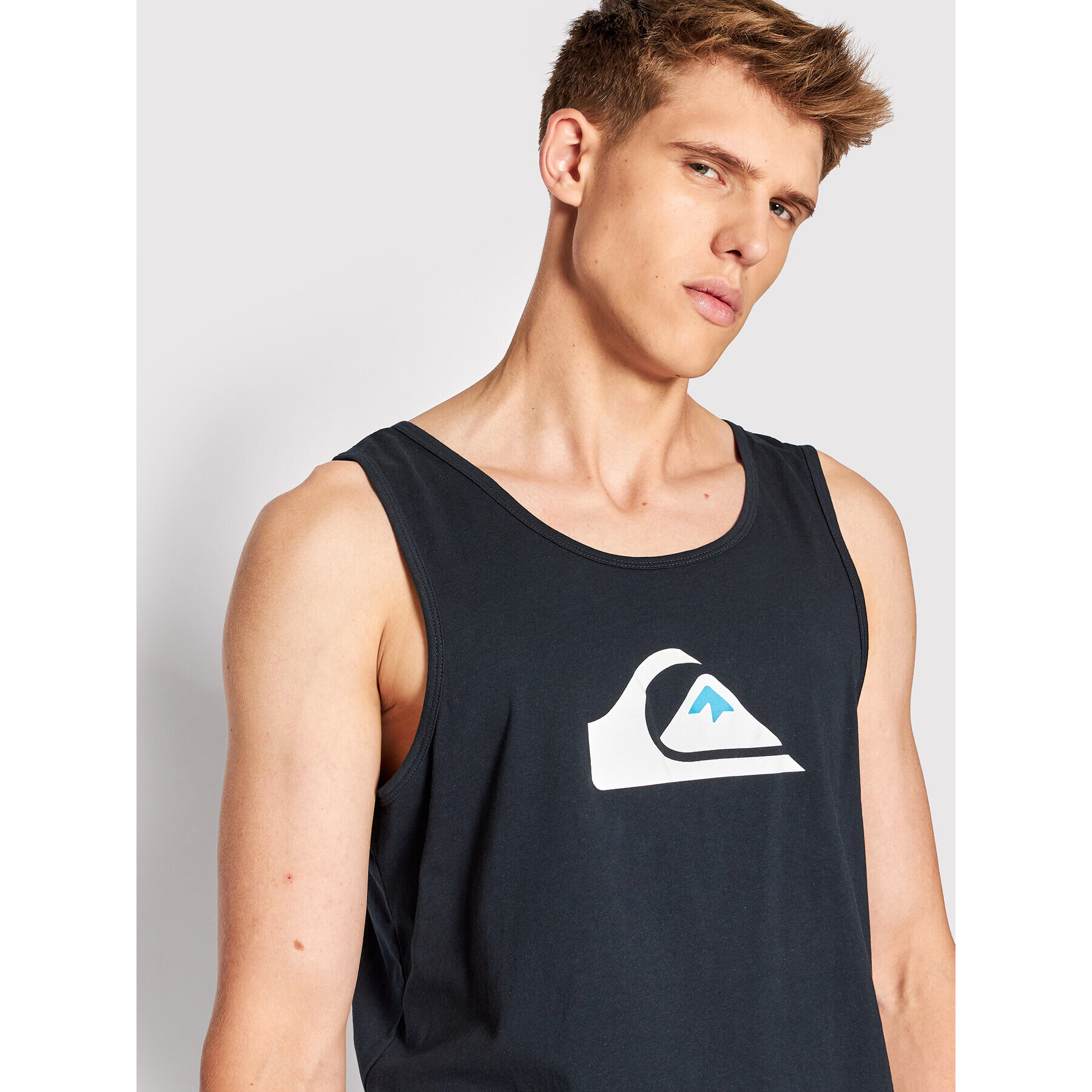 Quiksilver Мъжки топ Comp Logo EQYZT06675 Черен Regular Fit - Pepit.bg