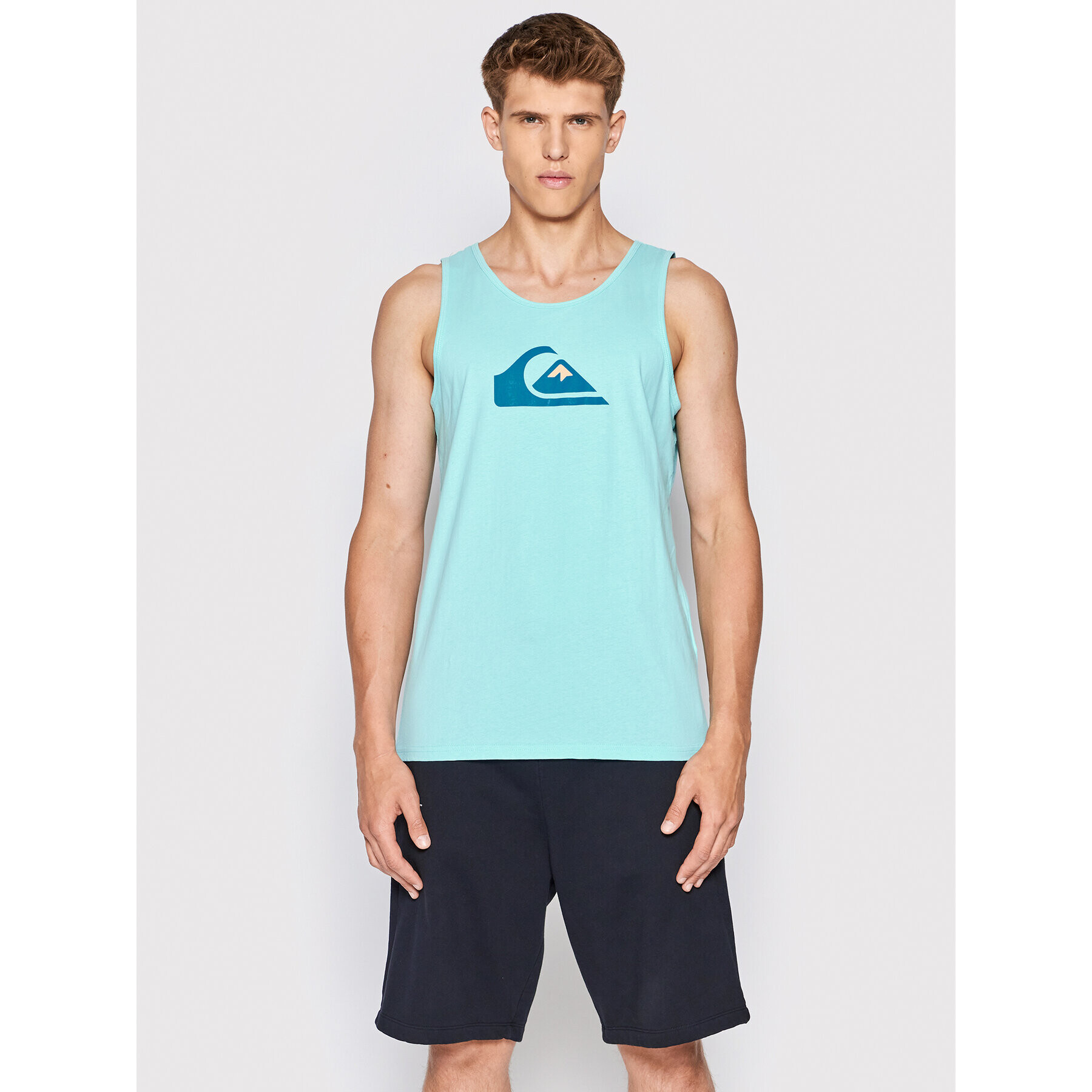 Quiksilver Мъжки топ Comp Logo EQYZT06675 Син Regular Fit - Pepit.bg