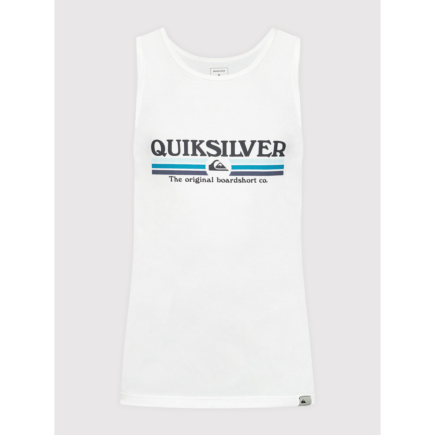 Quiksilver Мъжки топ Lined Up EQYZT06674 Бял Regular Fit - Pepit.bg