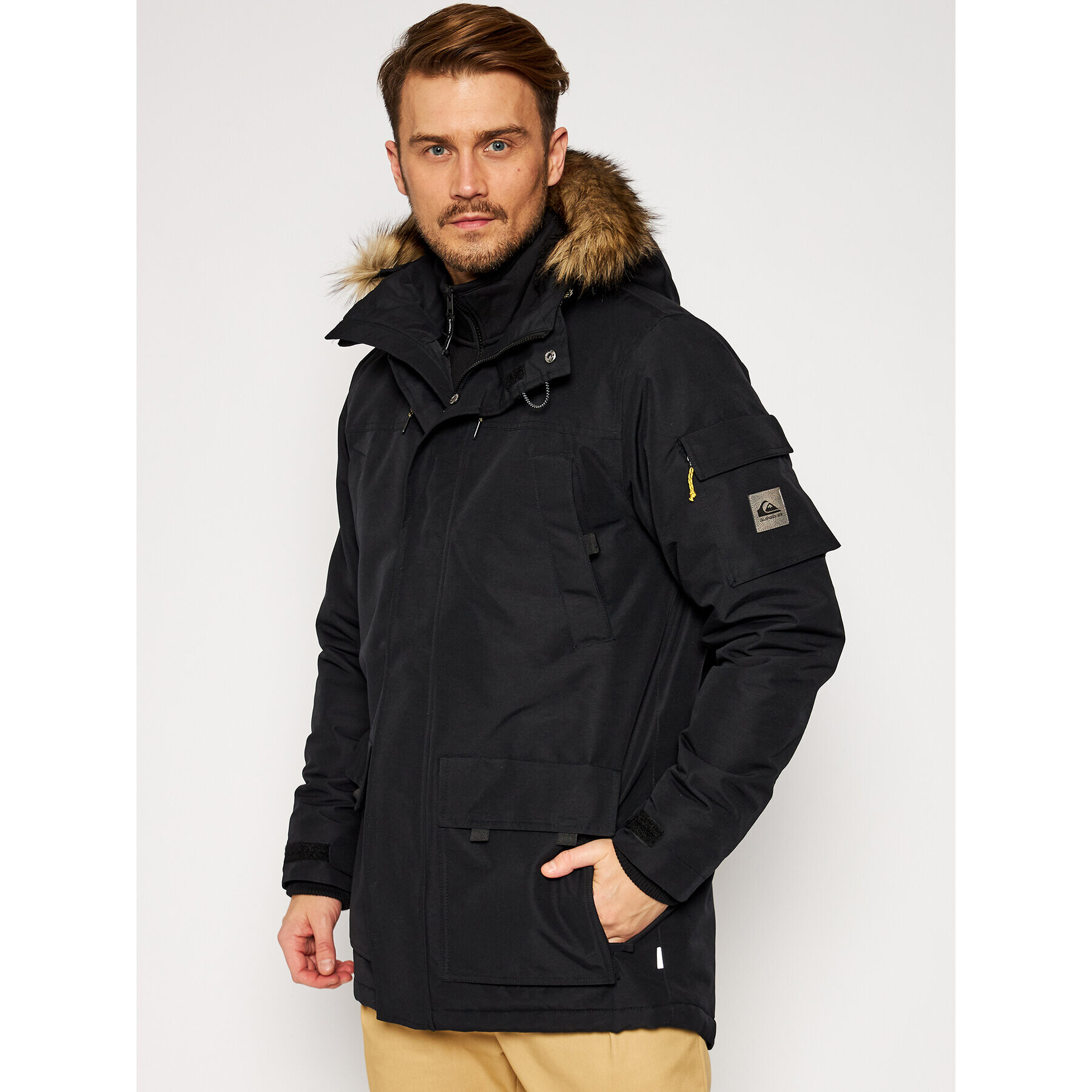 Quiksilver Парка Ferris EQYJK03616 Черен Regular Fit - Pepit.bg