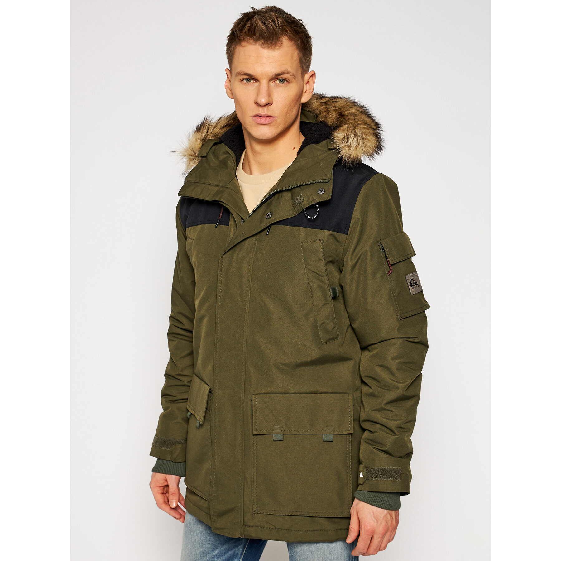 Quiksilver Парка Ferris EQYJK03616 Зелен Regular Fit - Pepit.bg