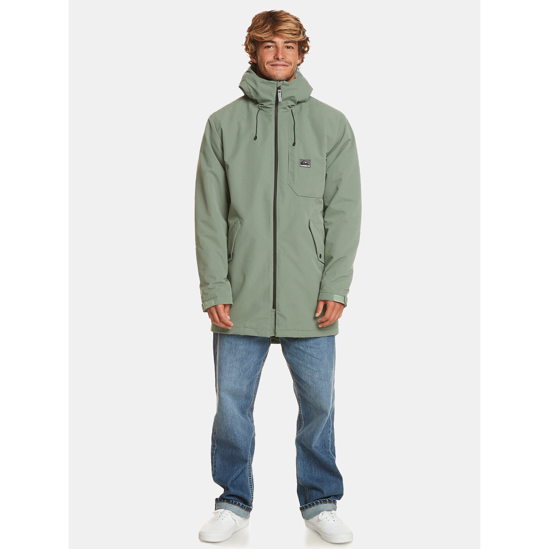 Quiksilver Парка New Skyward Jckt EQYJK03983 Зелен Regular Fit - Pepit.bg