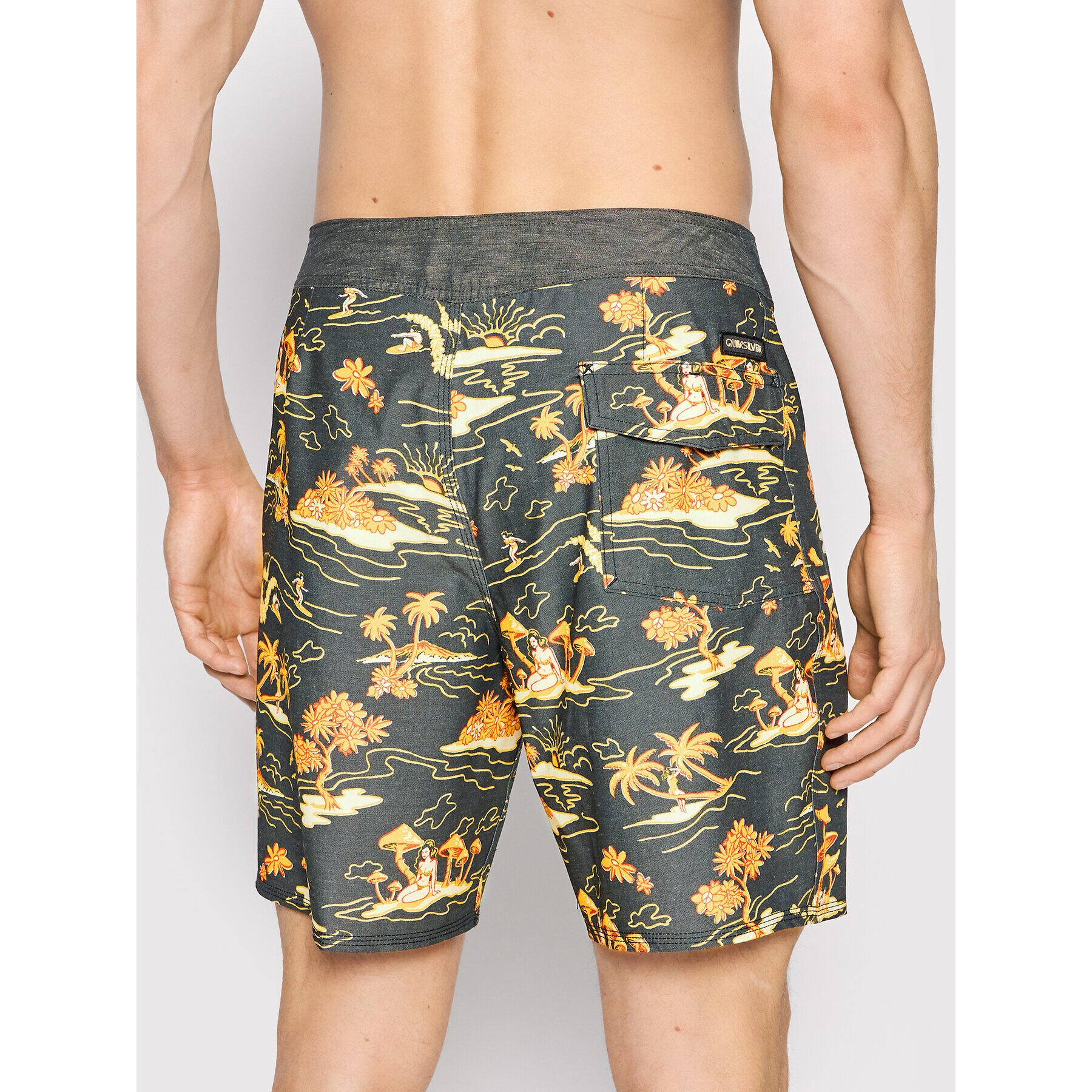 Quiksilver Плувни шорти HempStretch 69 18" EQYBS04667 Сив Regular Fit - Pepit.bg