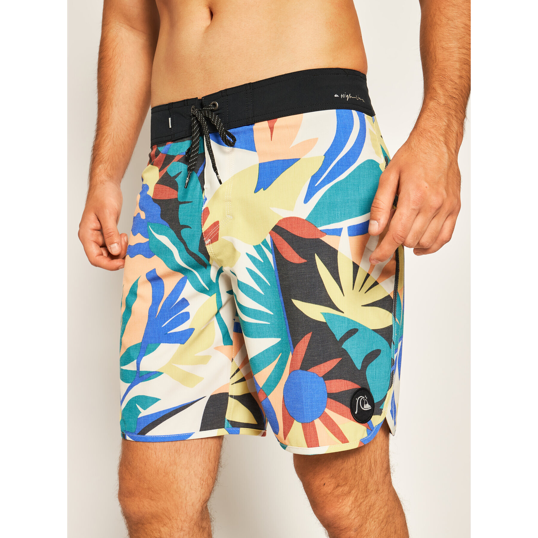 Quiksilver Плувни шорти Highline Tropical Flow 19 EQYBS04311 Цветен Regular Fit - Pepit.bg