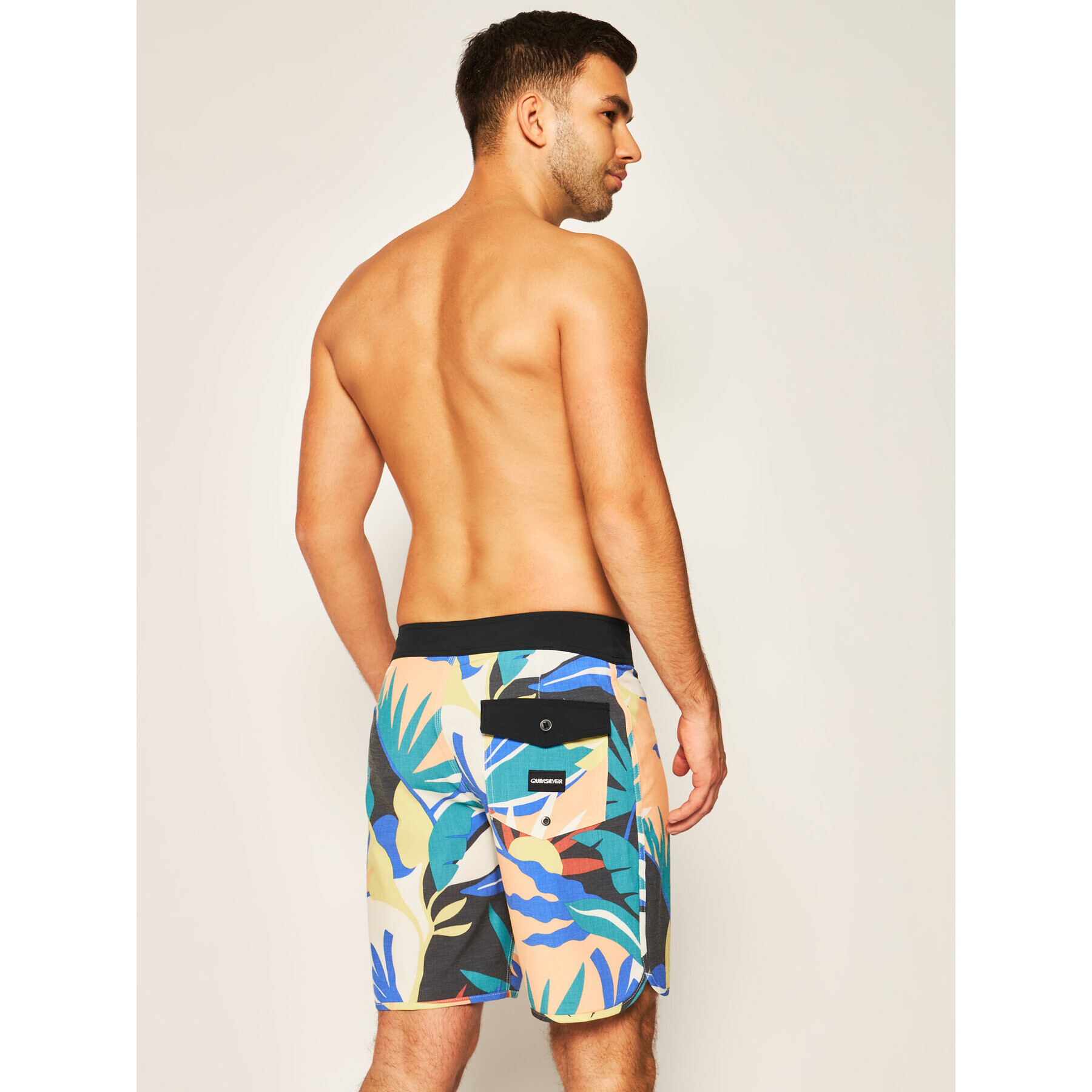 Quiksilver Плувни шорти Highline Tropical Flow 19 EQYBS04311 Цветен Regular Fit - Pepit.bg