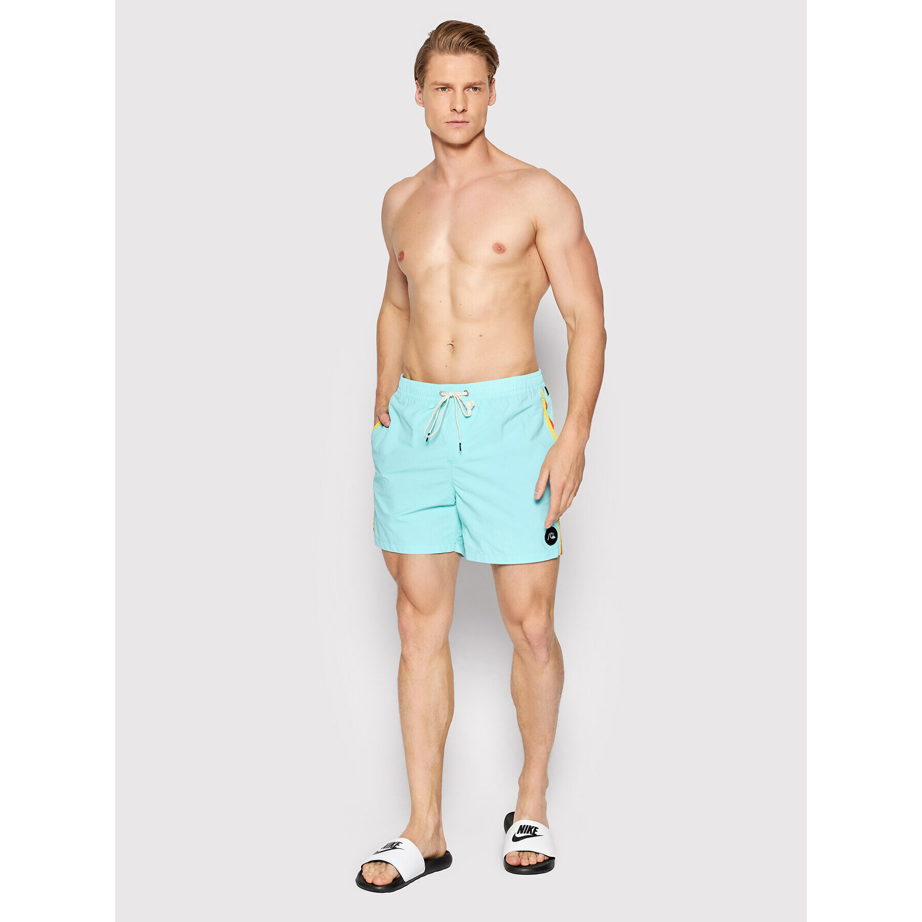 Quiksilver Плувни шорти Ocean Beach Please 16" EQYJV03851 Син Regular Fit - Pepit.bg