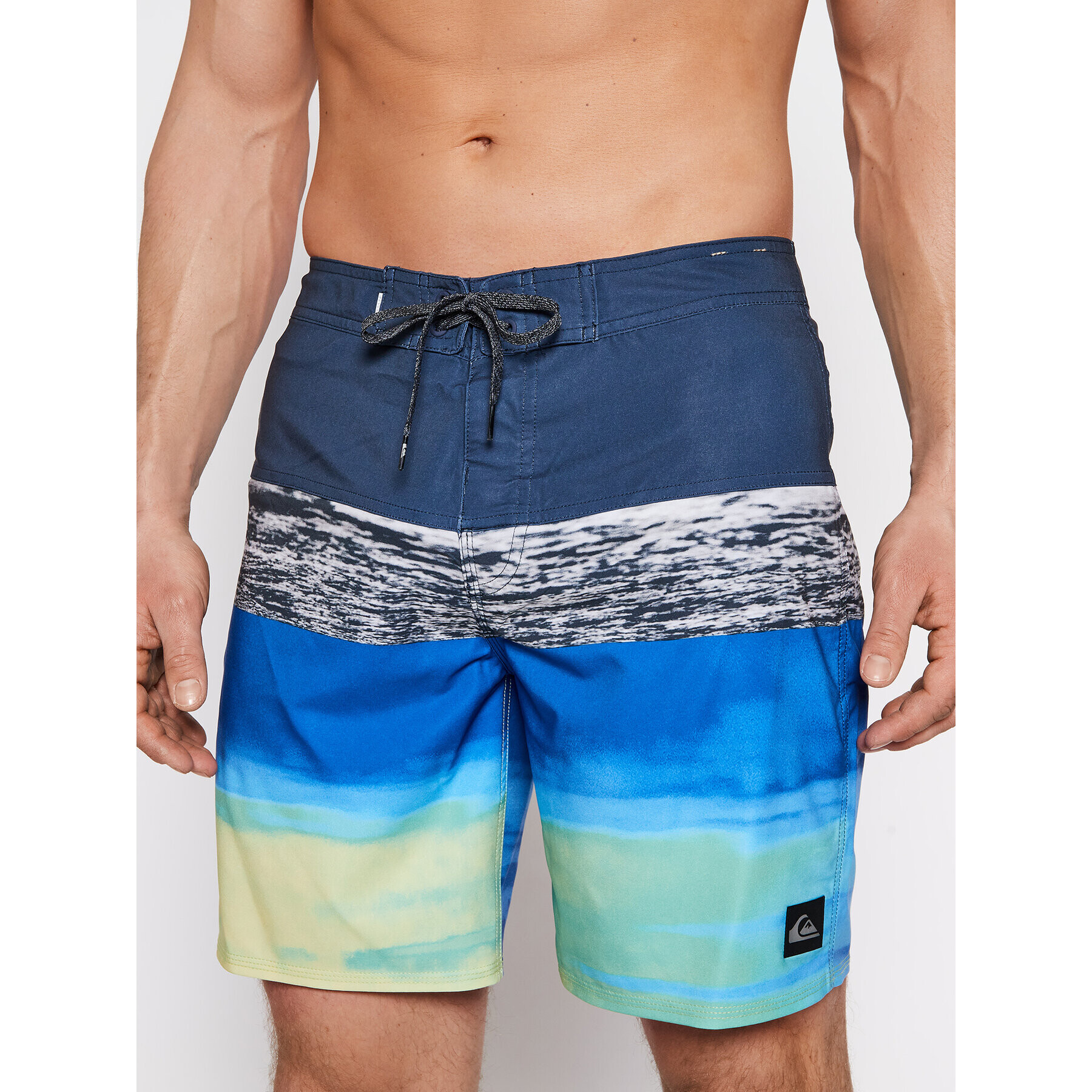Quiksilver Плувни шорти Surfsilk Panel 18" EQYBS04584 Тъмносин Regular Fit - Pepit.bg